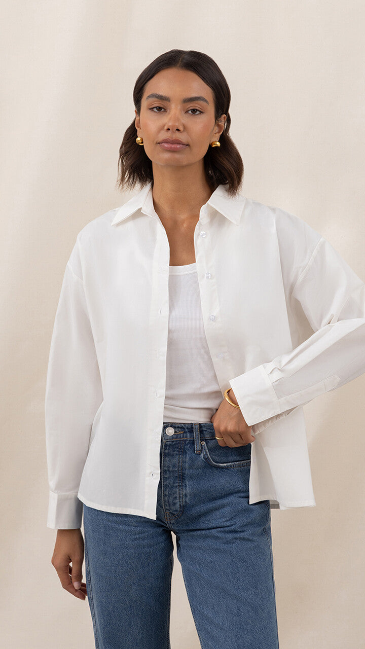 Indie Cotton Shirt - White