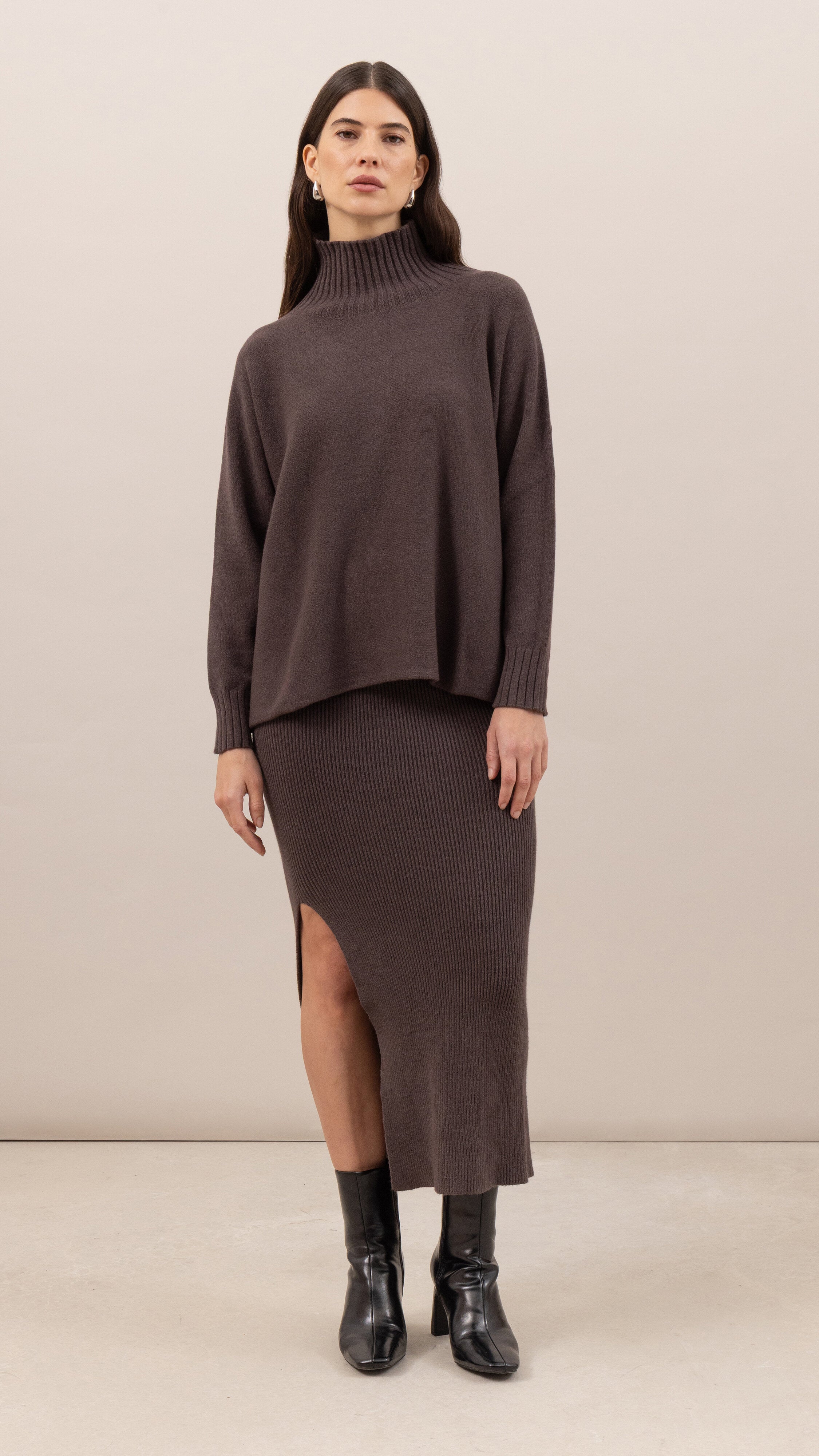 Adina Pencil Skirt - Espresso