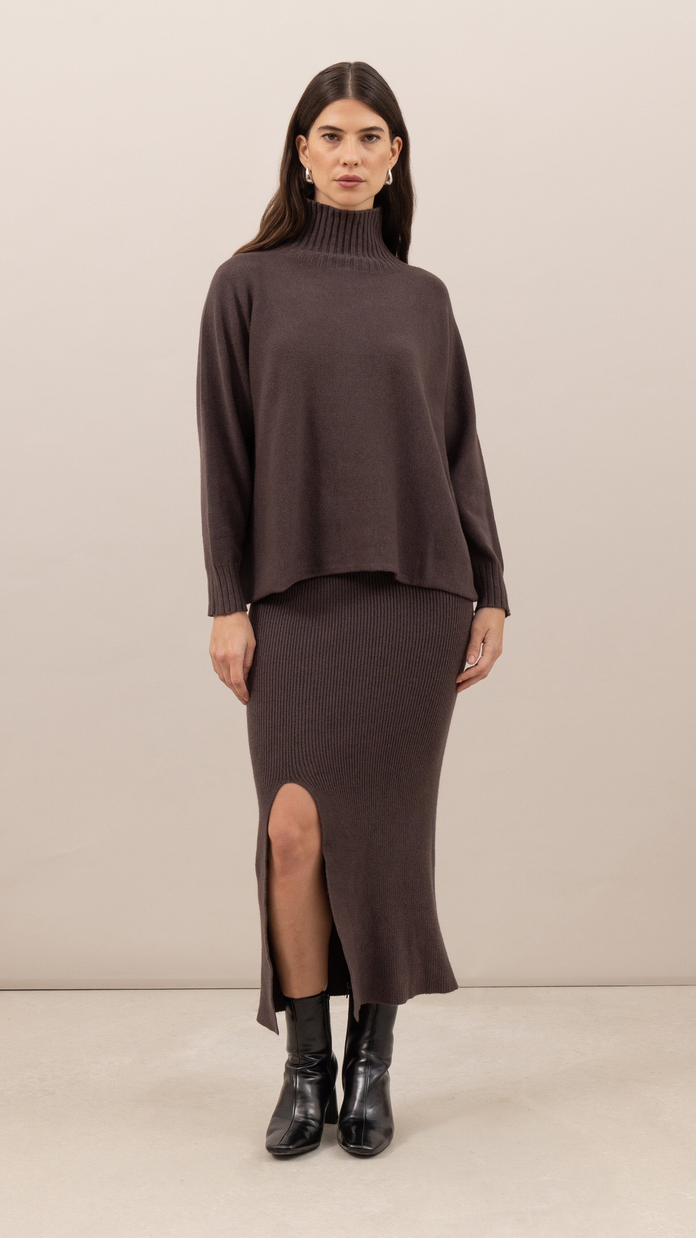 Adina Pencil Skirt - Espresso