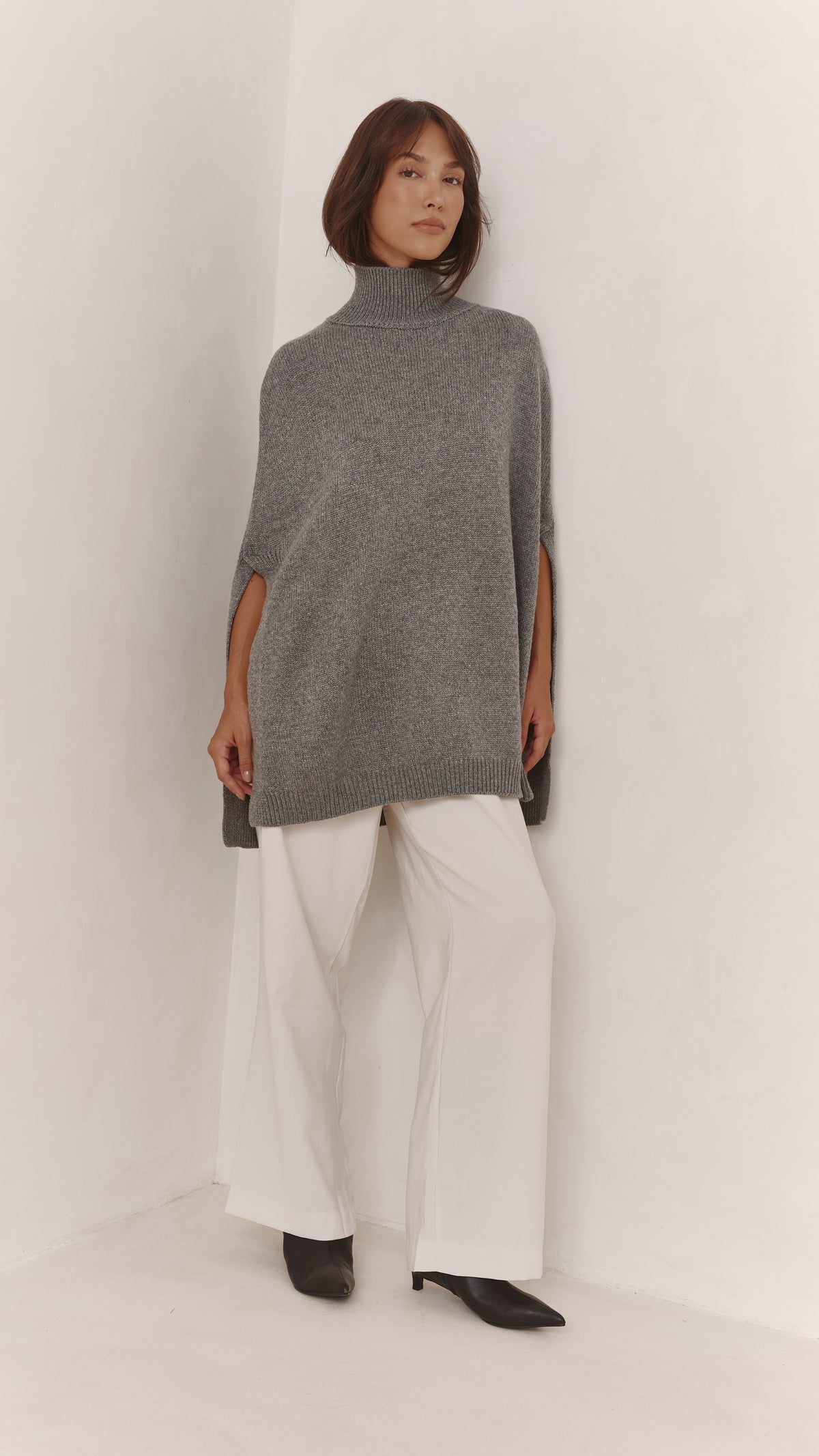 Tilly Wool Blend Knit - Grey Melange