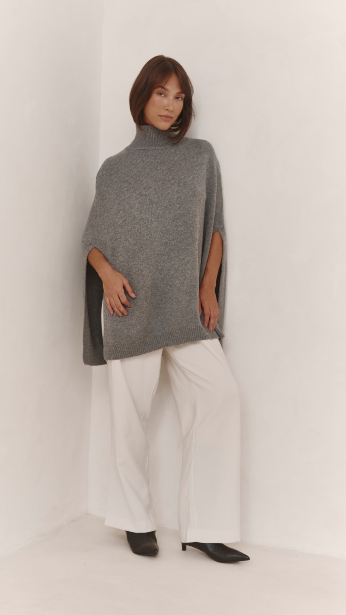 Tilly Wool Blend Knit - Grey Melange