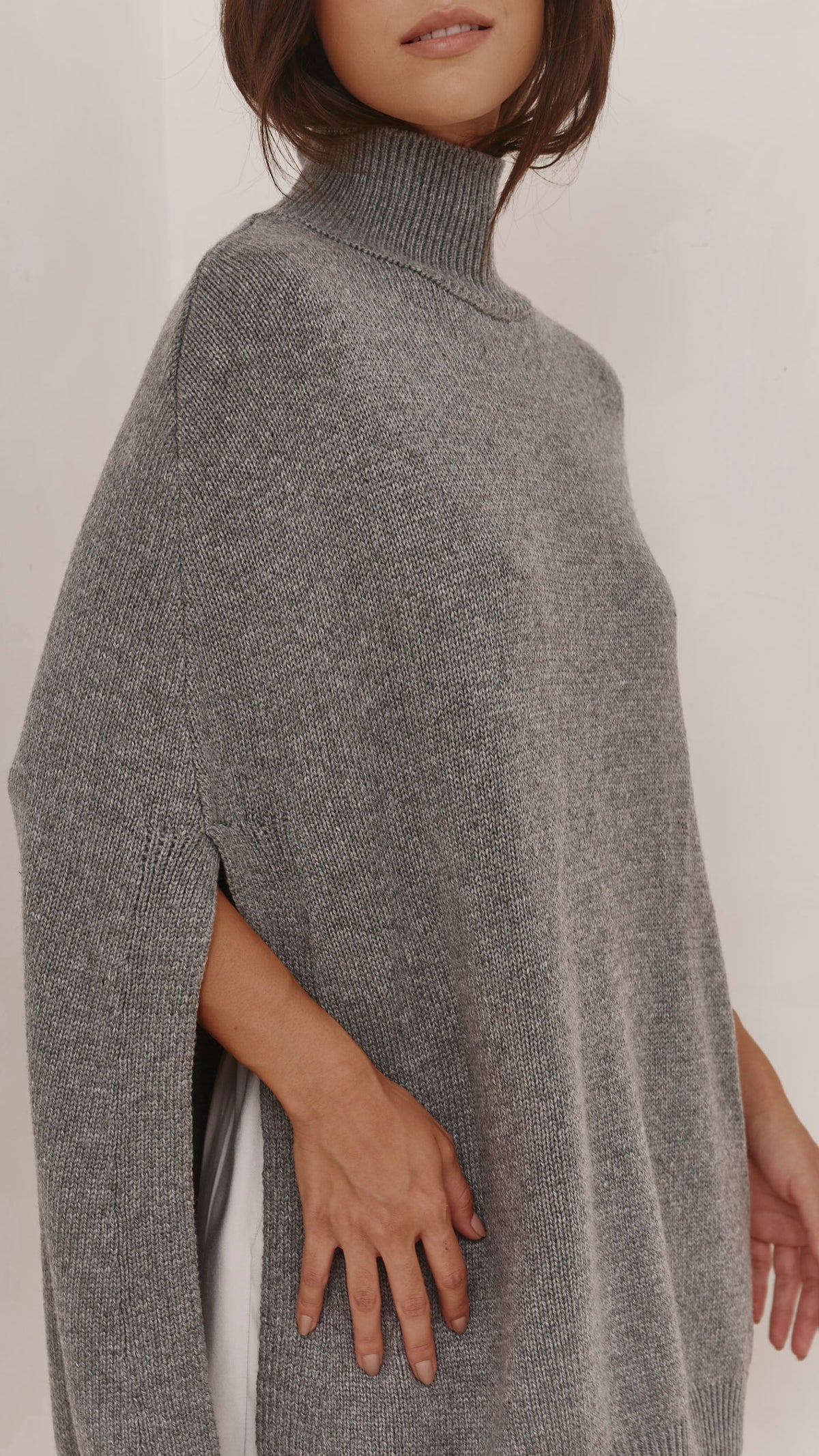 Tilly Wool Blend Knit - Grey Melange