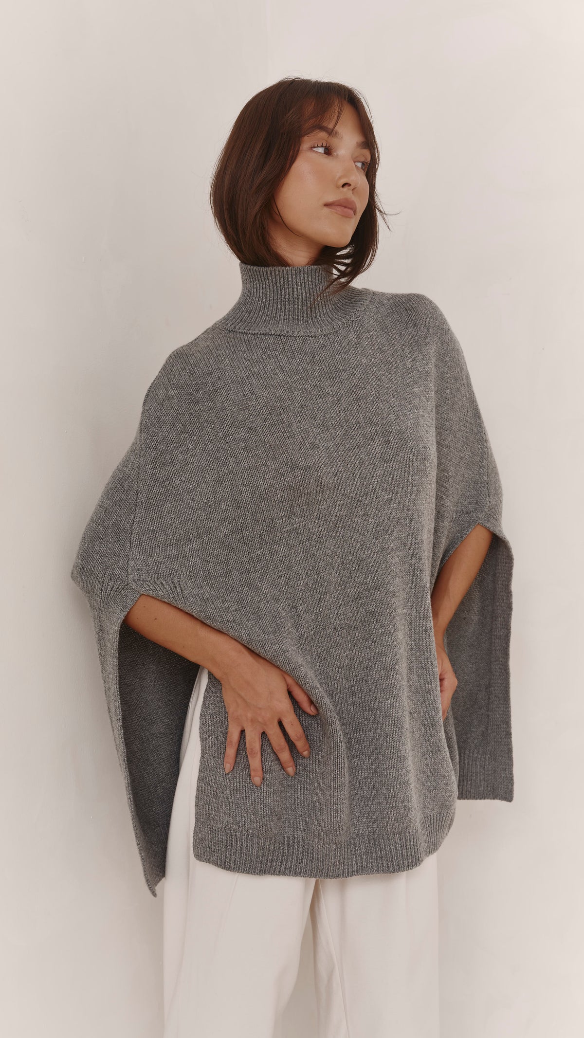 Tilly Wool Blend Knit - Grey Melange
