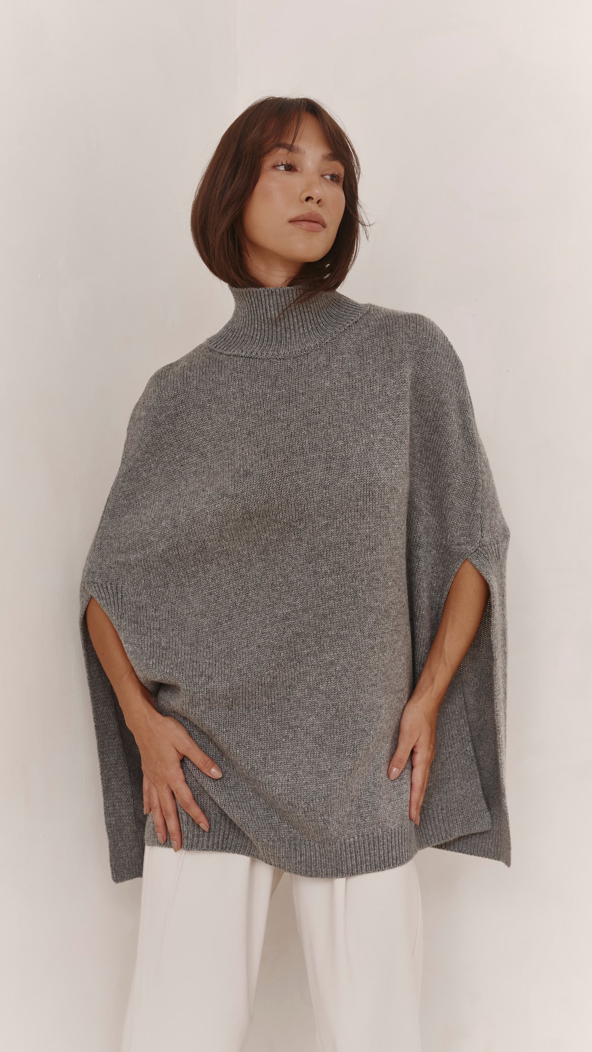 Tilly Wool Blend Knit - Grey Melange