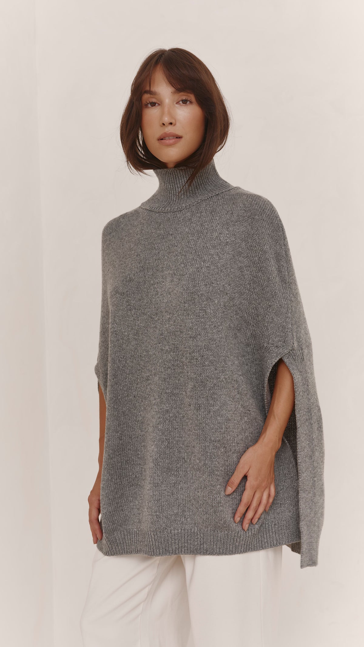 Tilly Wool Blend Knit - Grey Melange