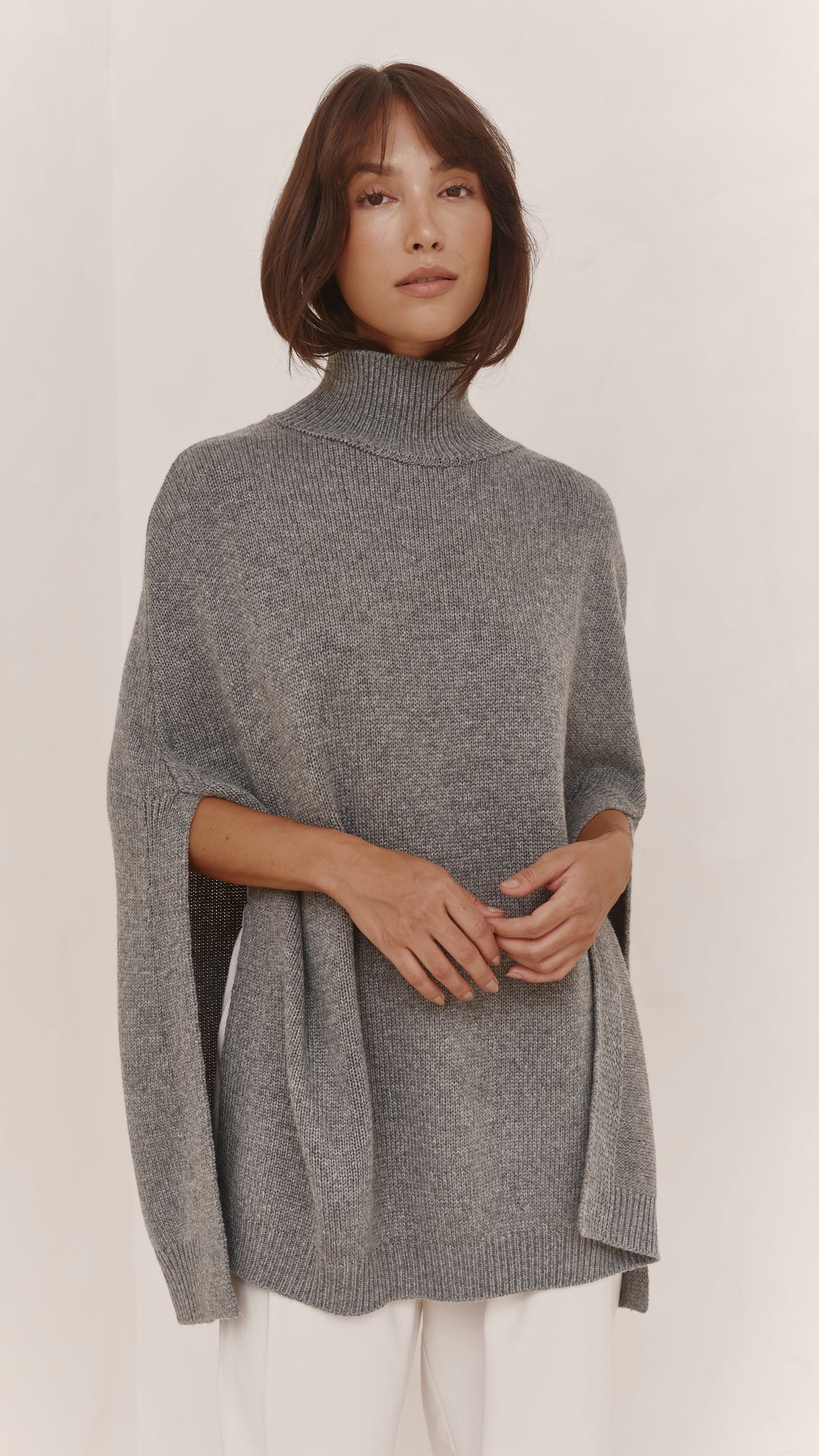 Tilly Wool Blend Knit - Grey Melange