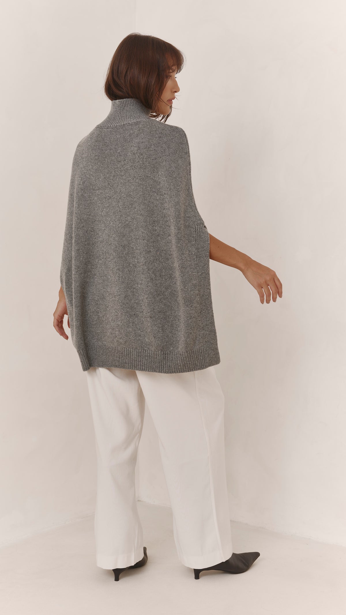Tilly Wool Blend Knit - Grey Melange