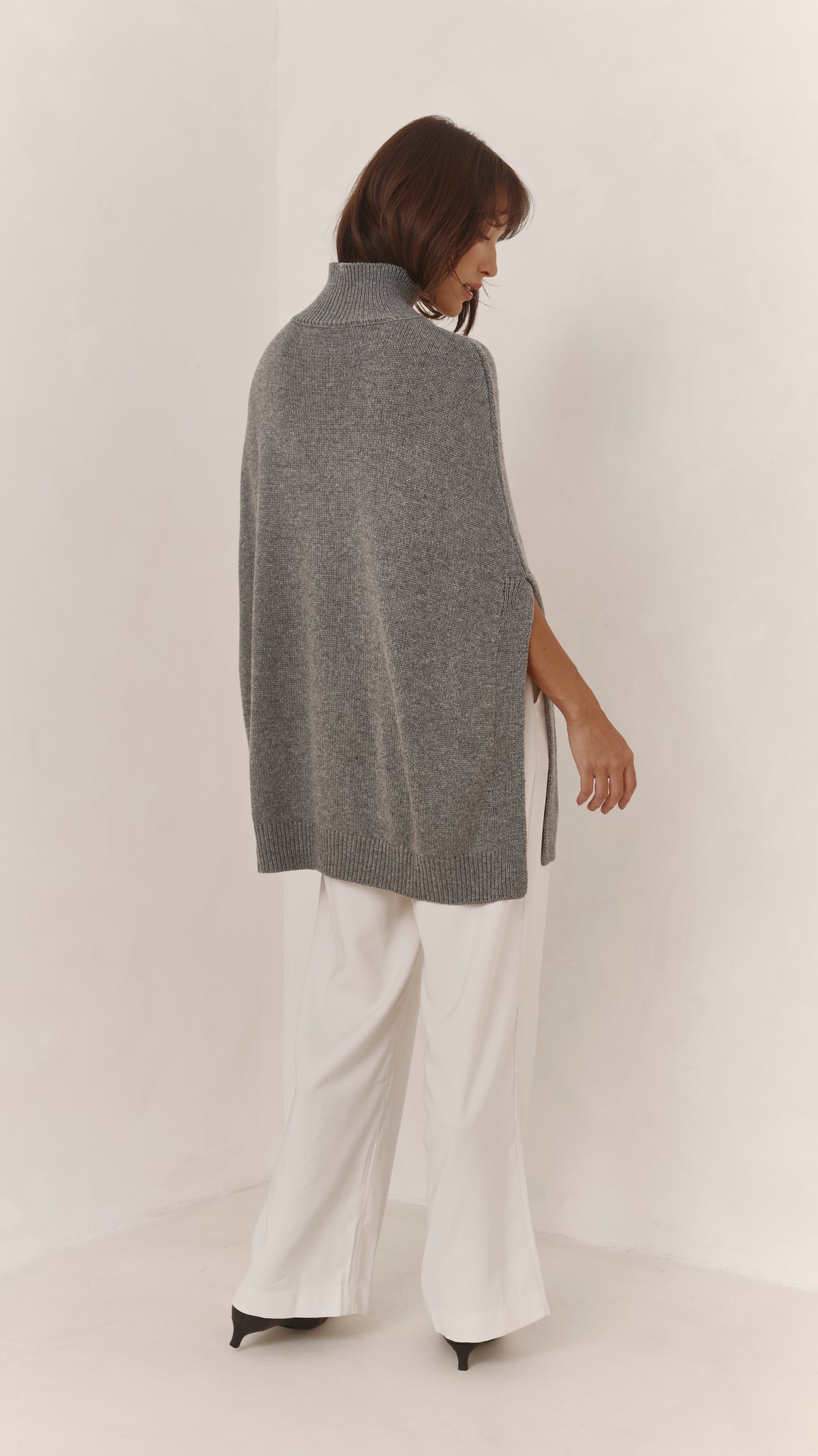 Tilly Wool Blend Knit - Grey Melange