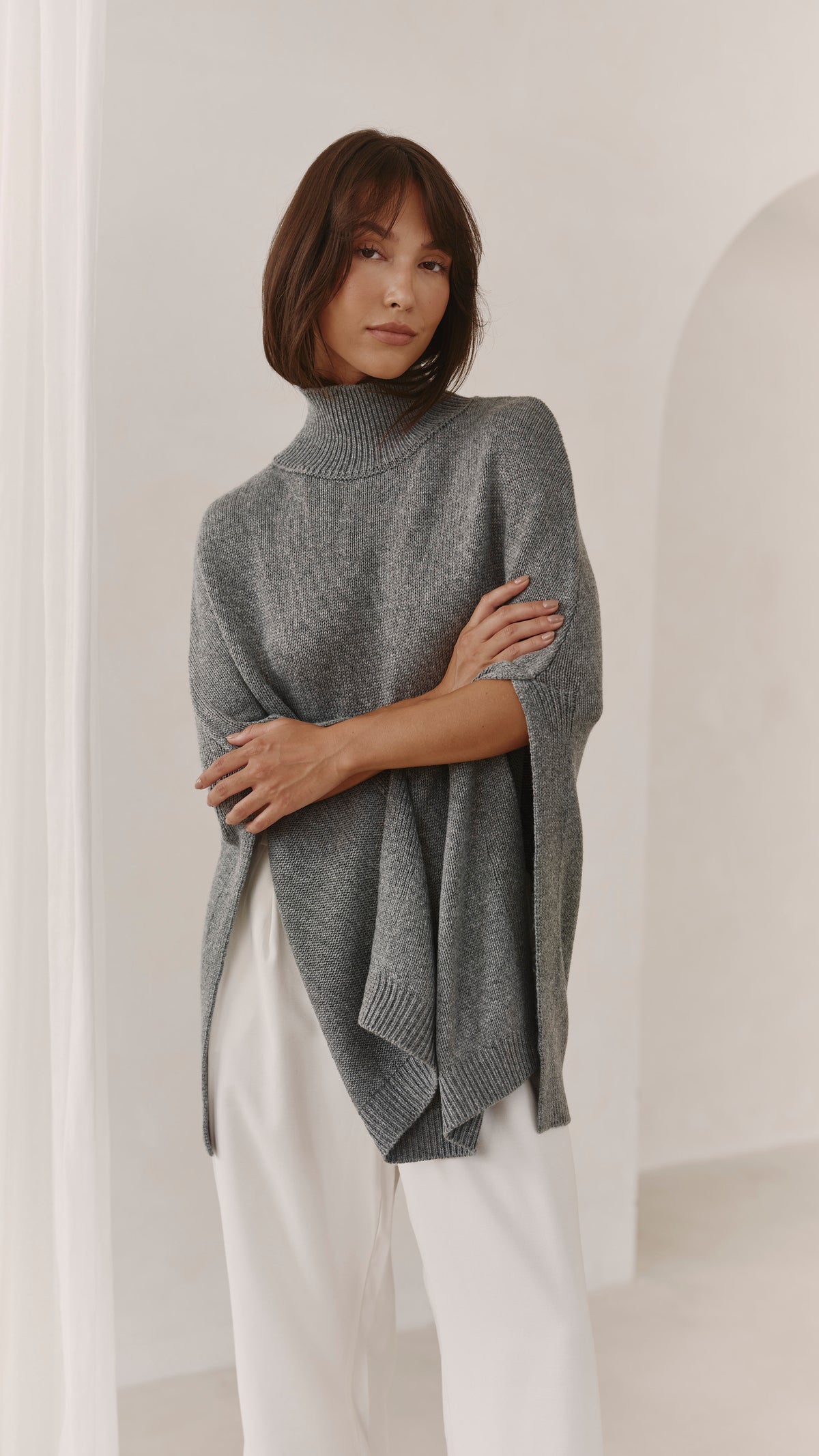 Tilly Wool Blend Knit - Grey Melange