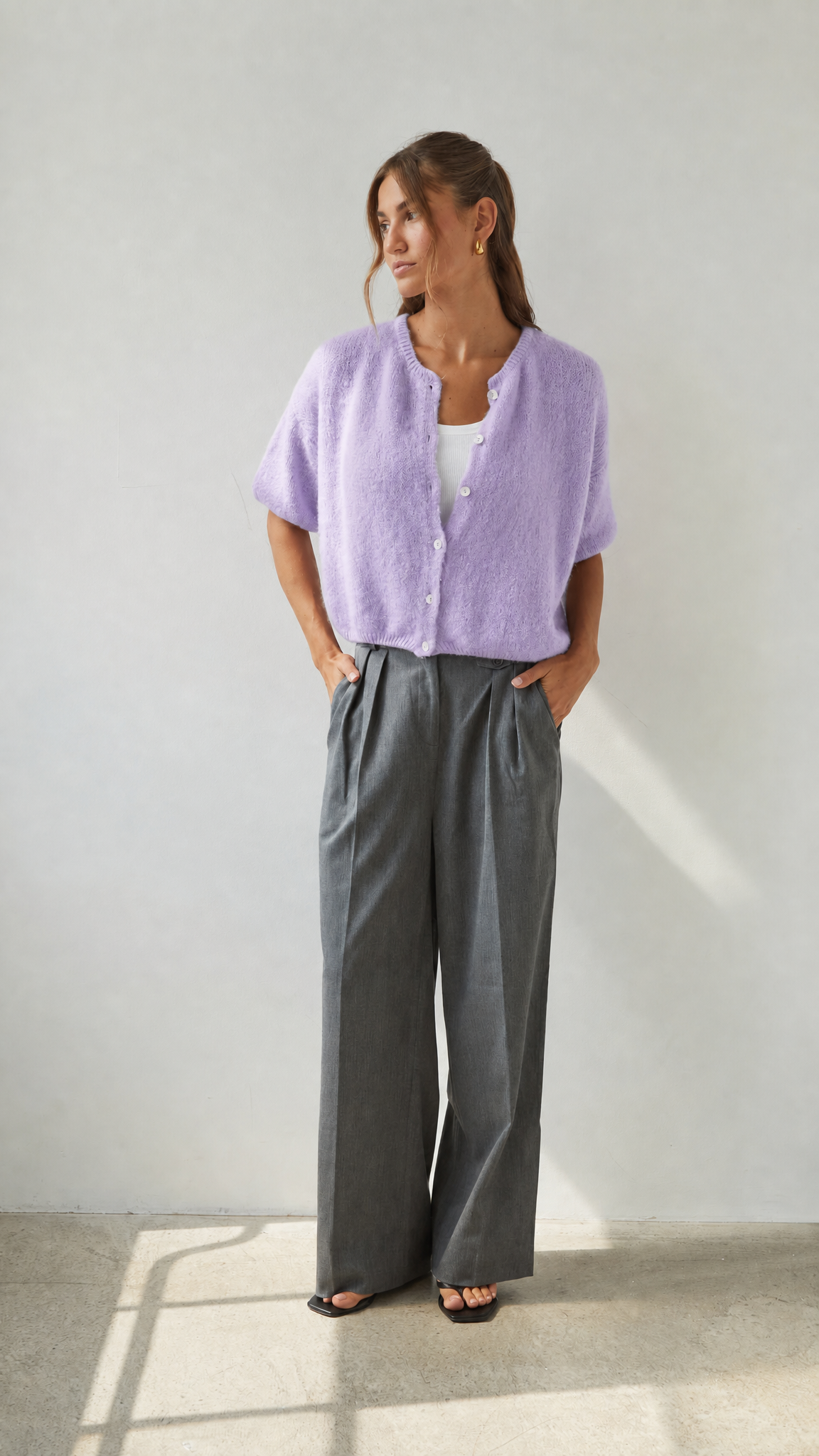 Emme Cardigan - Lilac