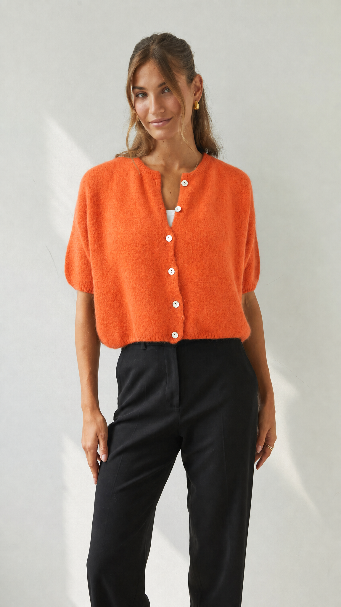 Emme Cardigan - Tangerine