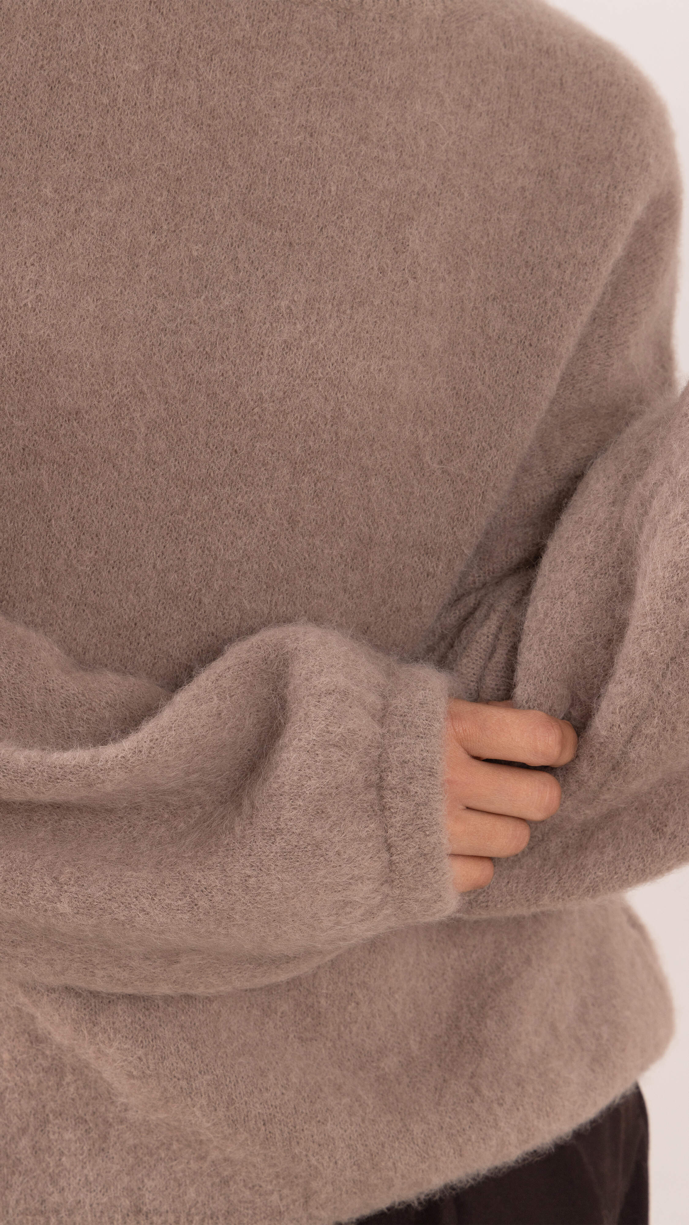 Maxine Alpaca Sweater - Mink