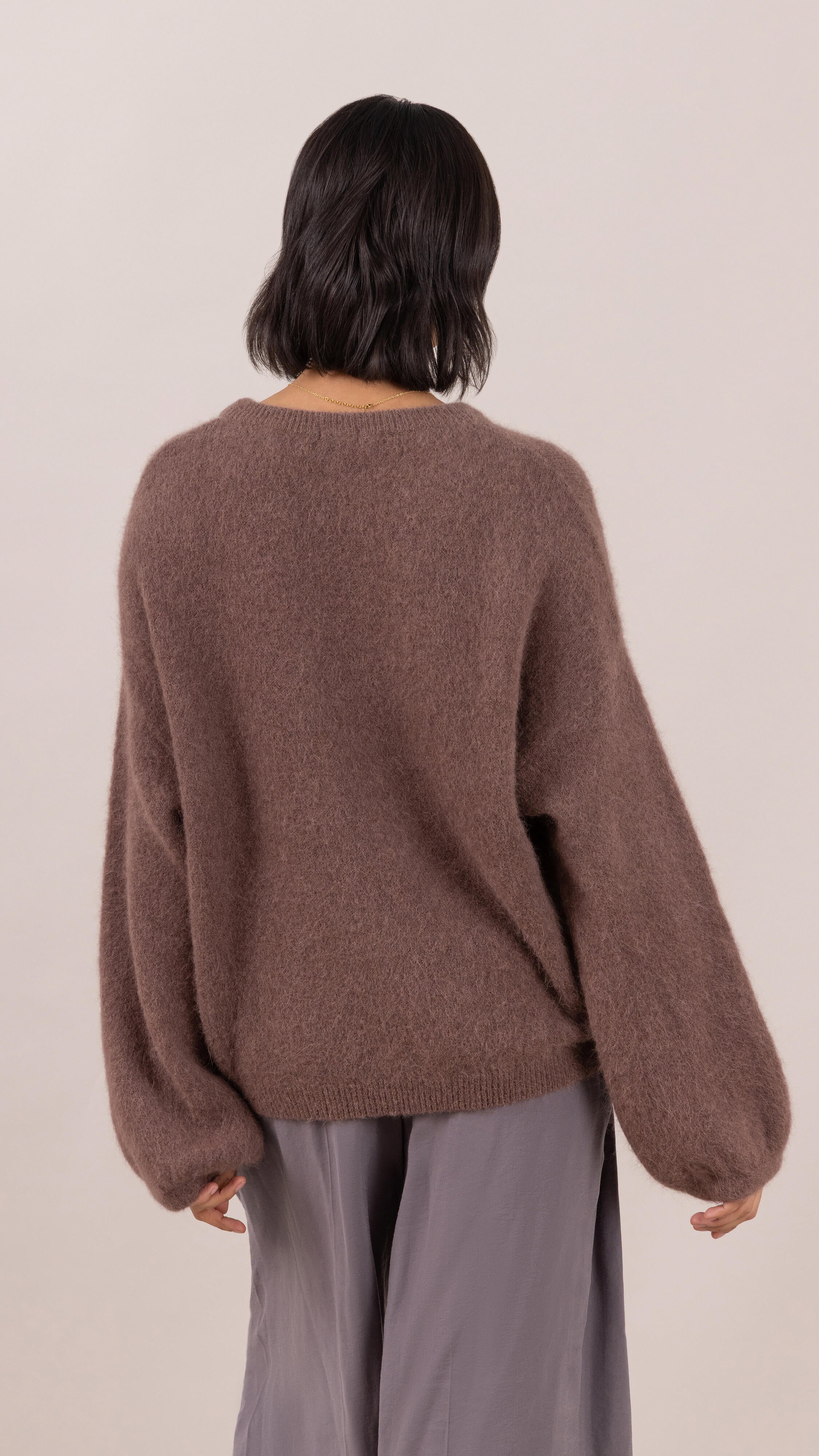 Maxine Alpaca Sweater - Espresso