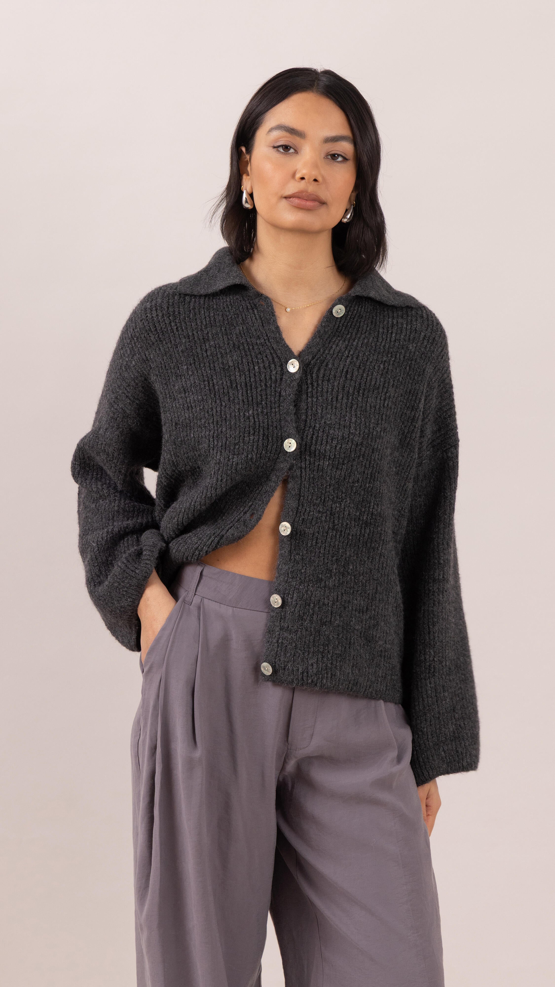 Gale Cardigan - Graphite