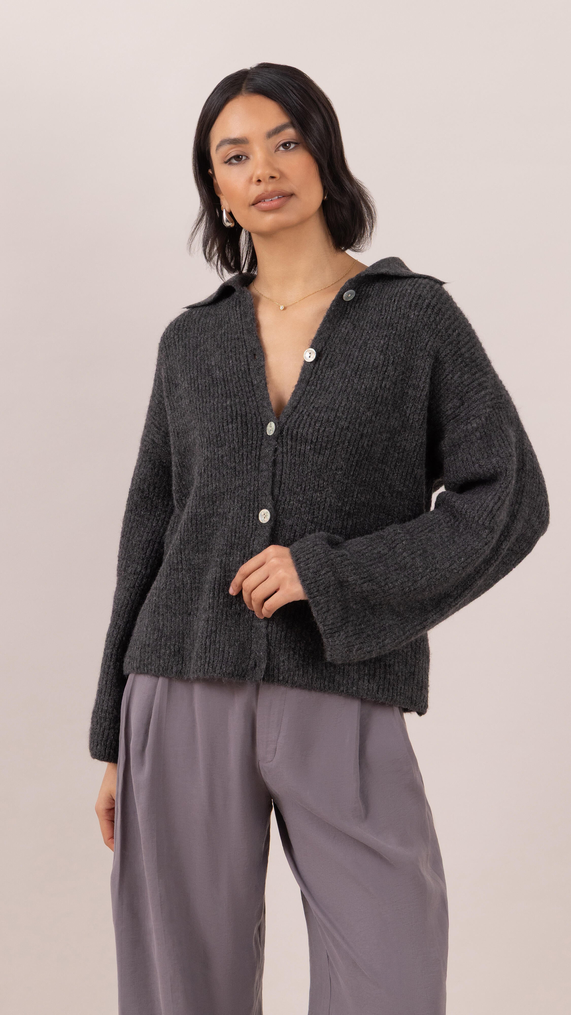 Gale Cardigan - Graphite