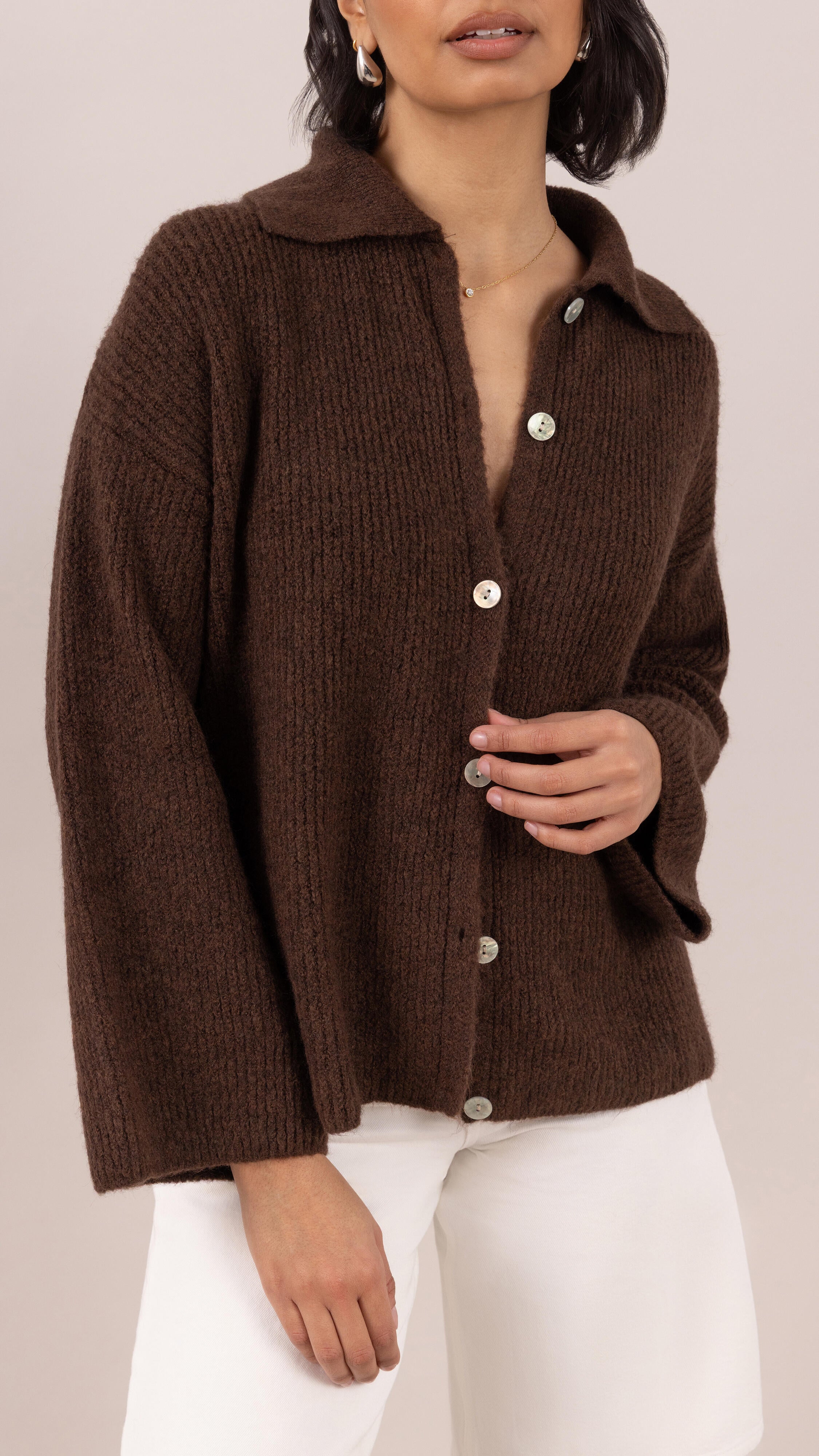 Gale Cardigan - Coffee