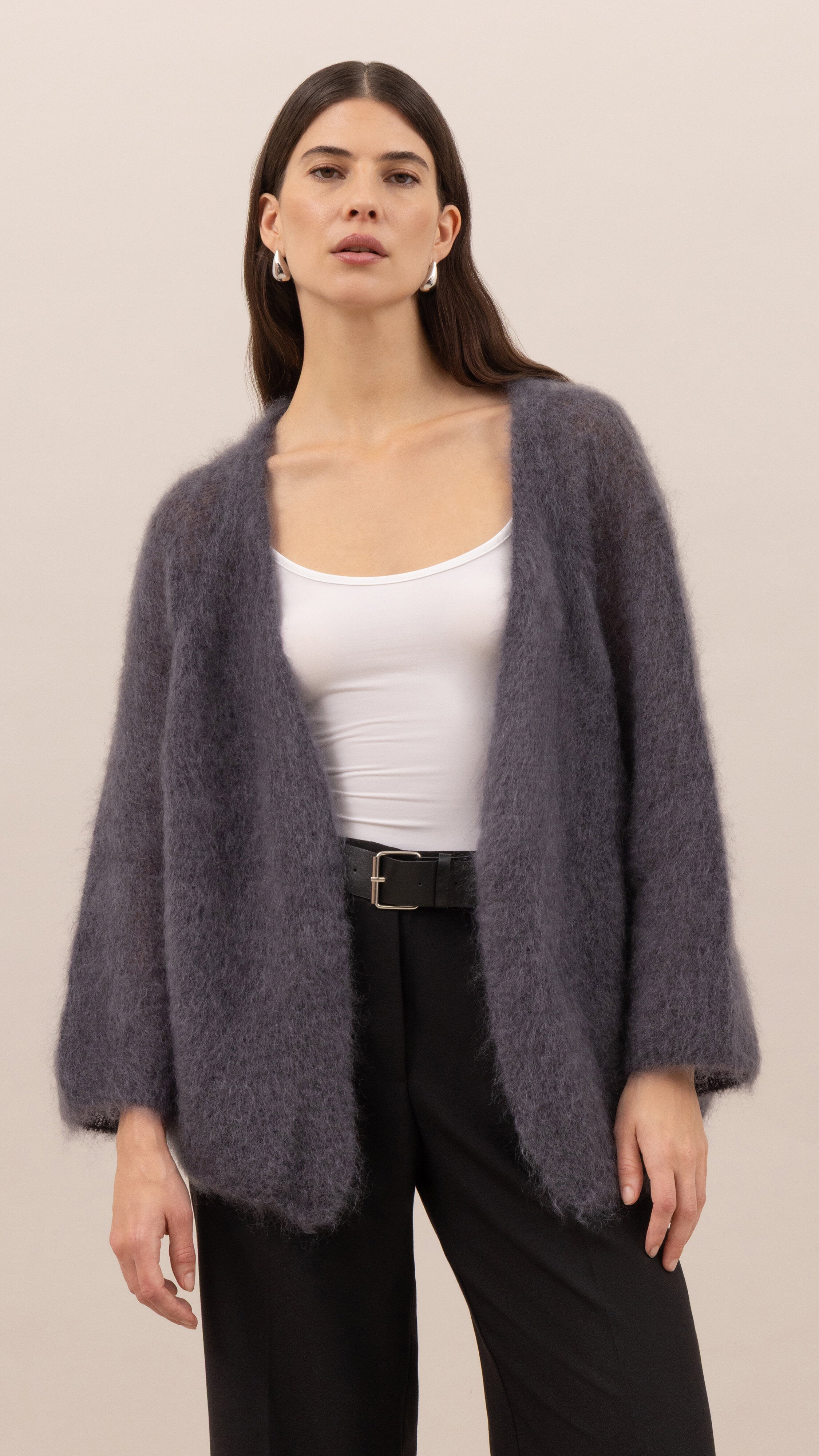 Kate Mohair Cardigan - Anthracite
