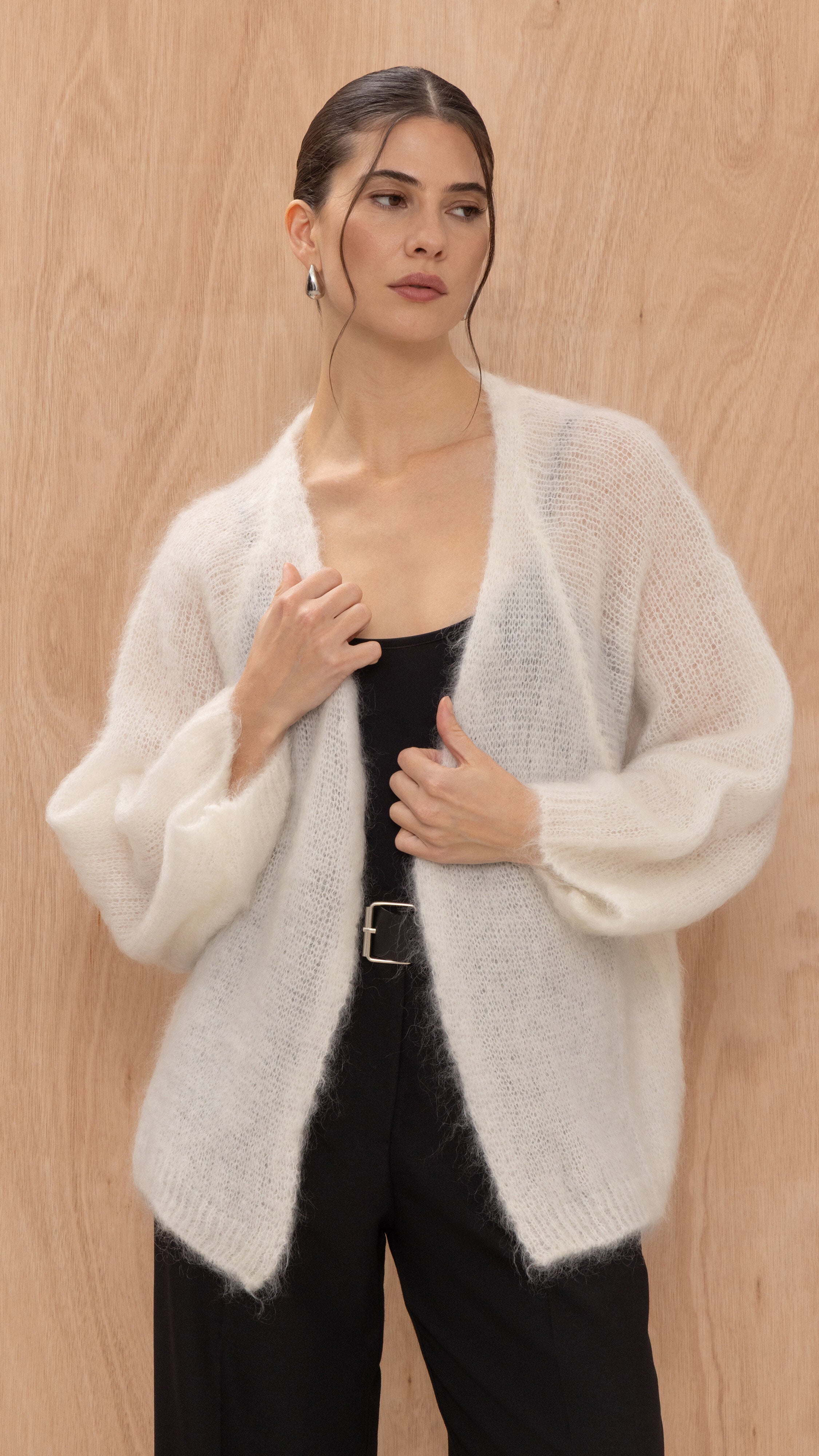 Kate Mohair Cardigan - Ivory