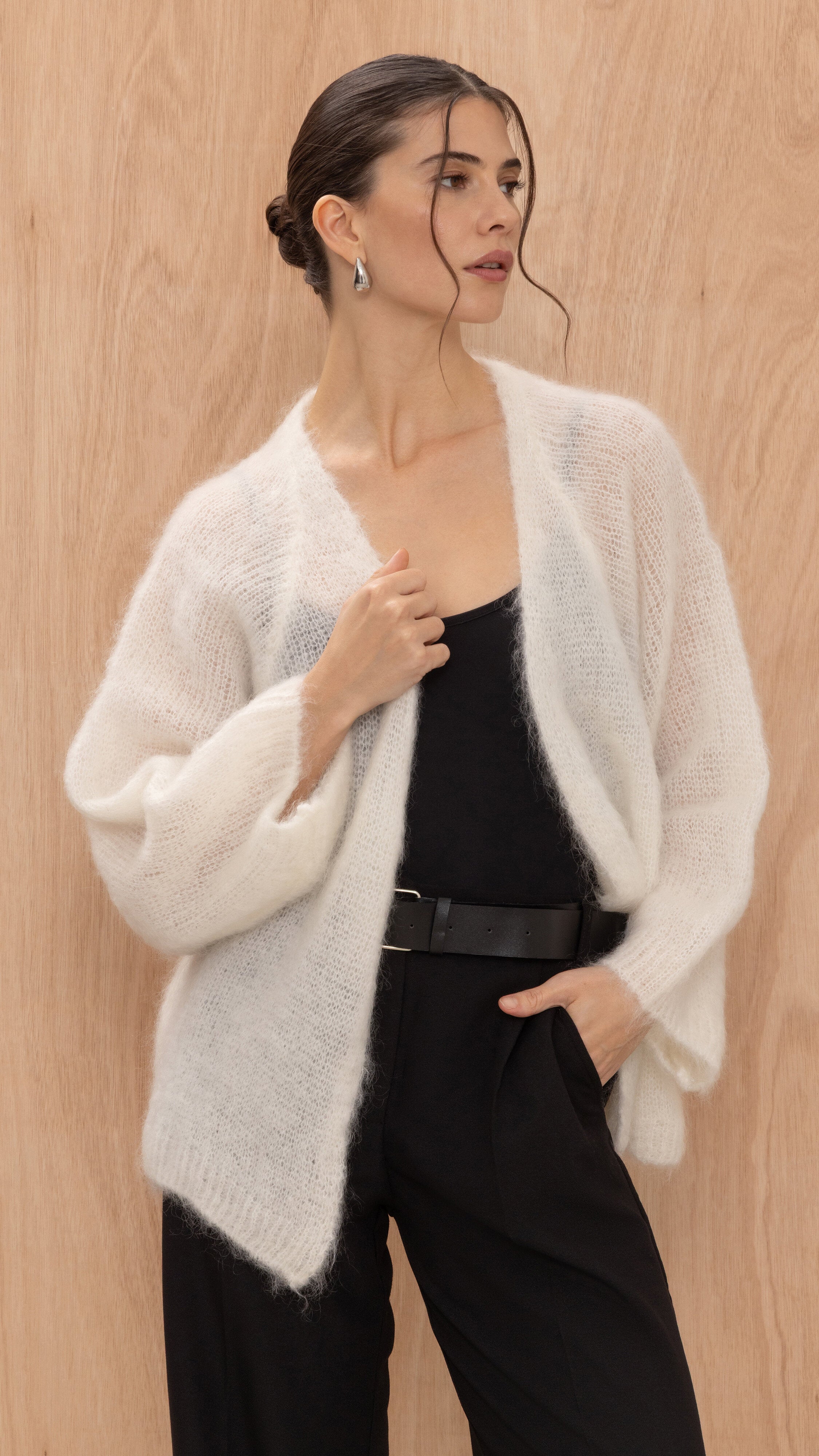 Kate Mohair Cardigan - Ivory