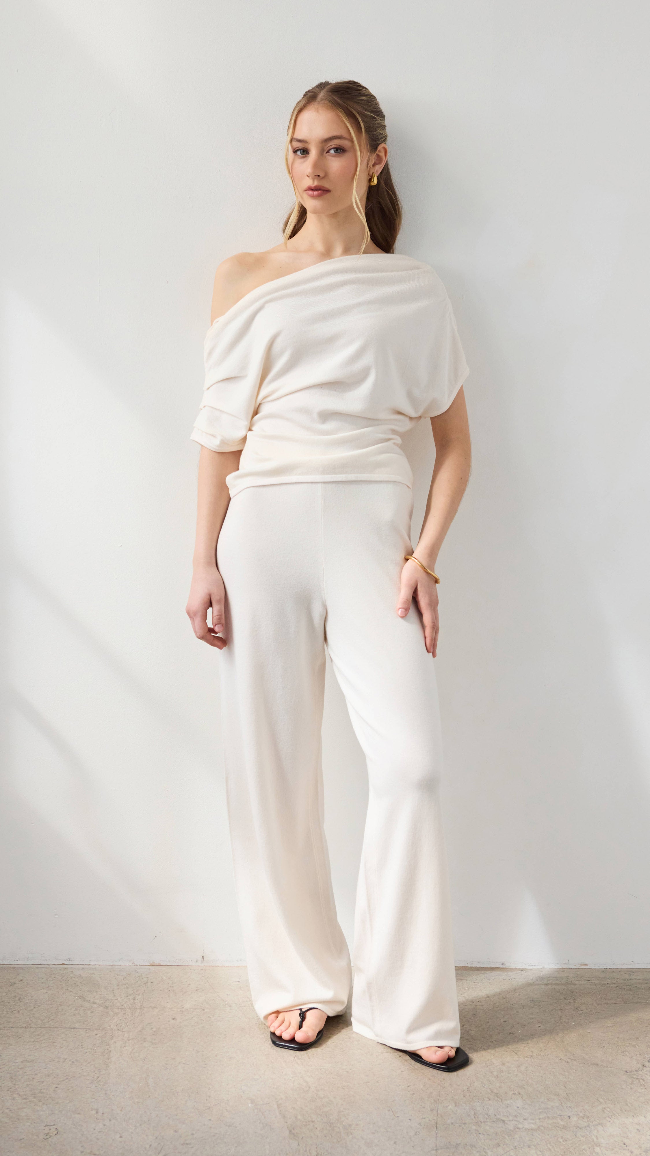 Nadine Off-Shoulder Top - Ivory