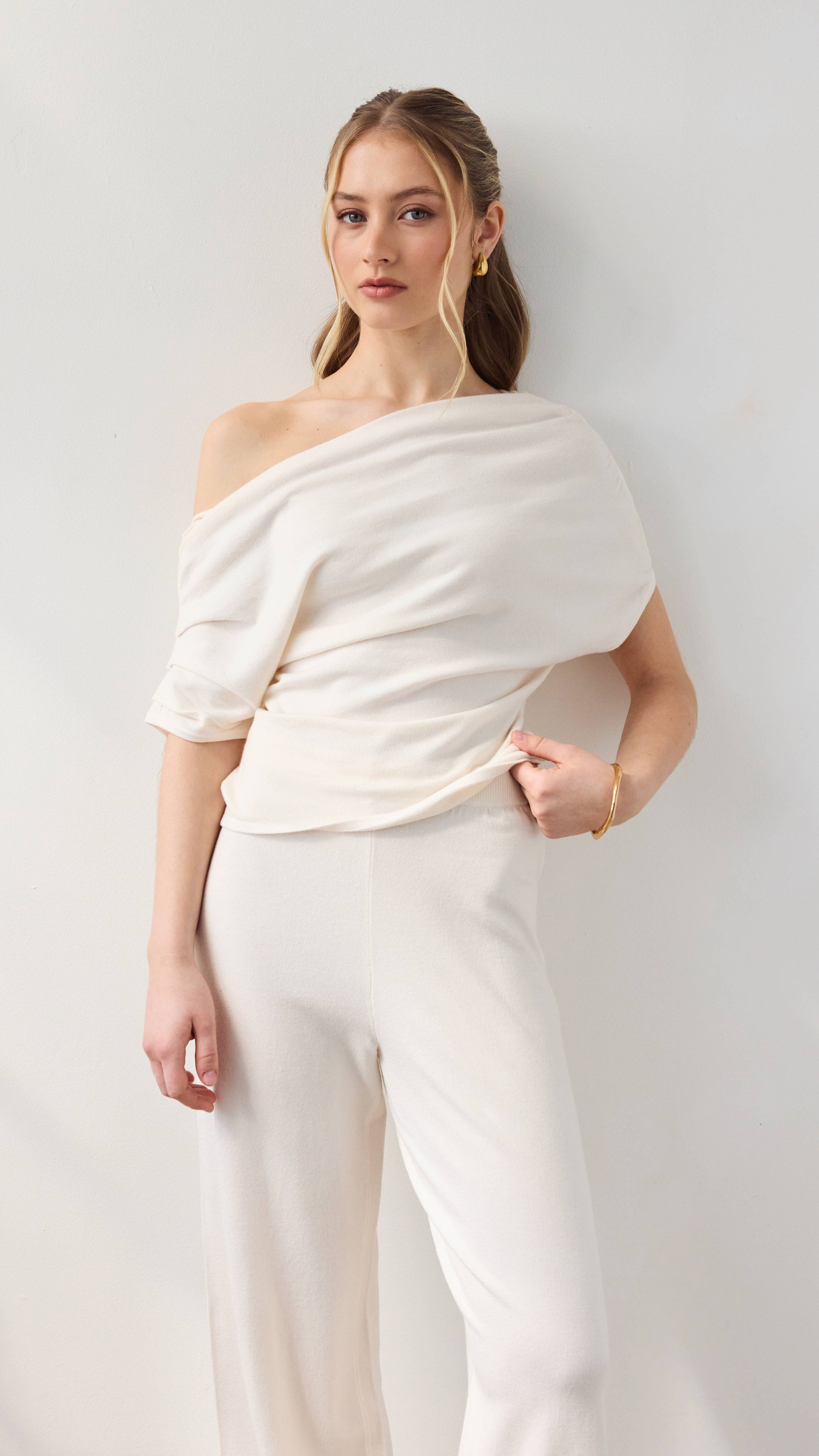 Nadine Off-Shoulder Top - Ivory