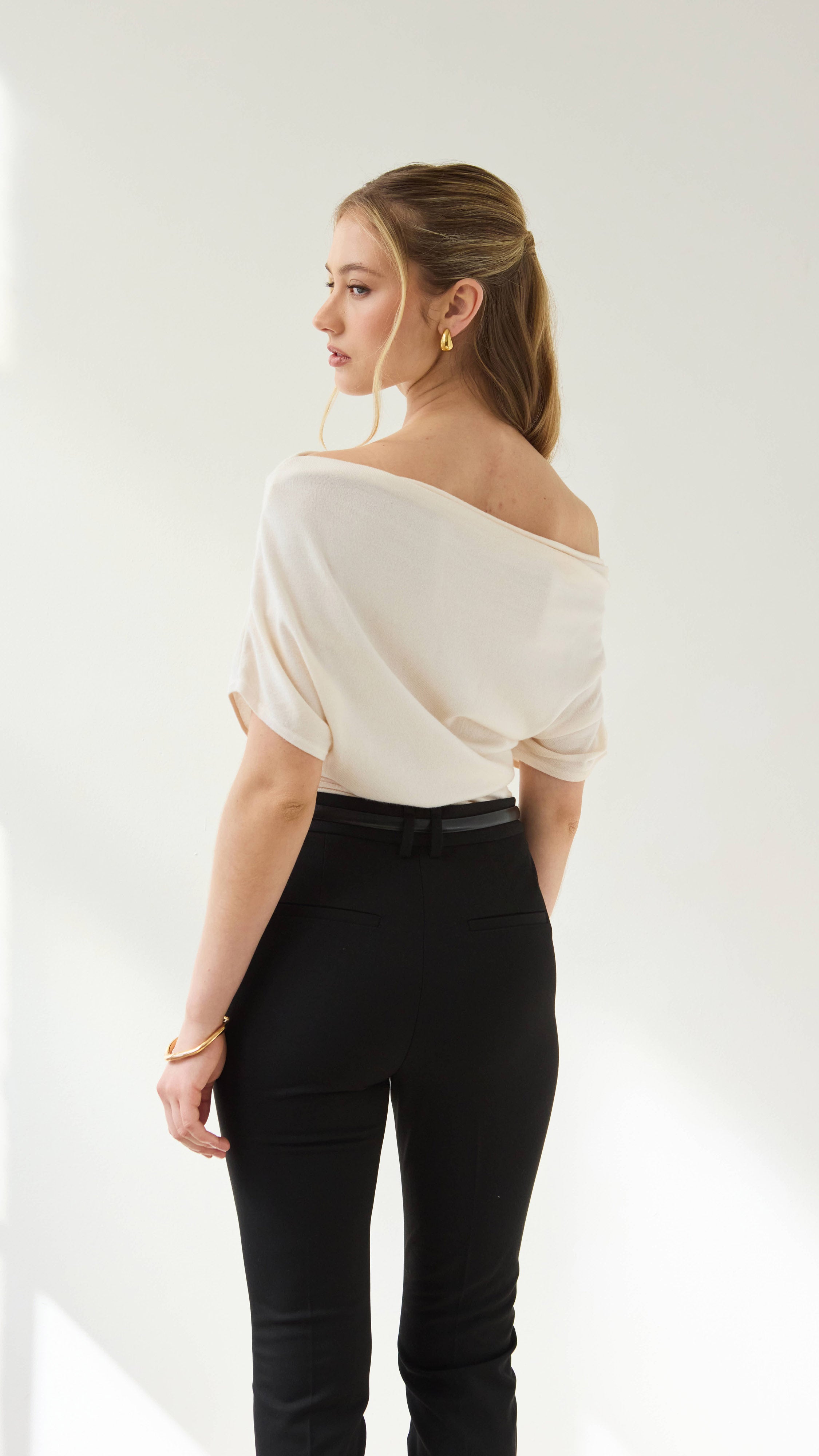 Nadine Off-Shoulder Top - Ivory