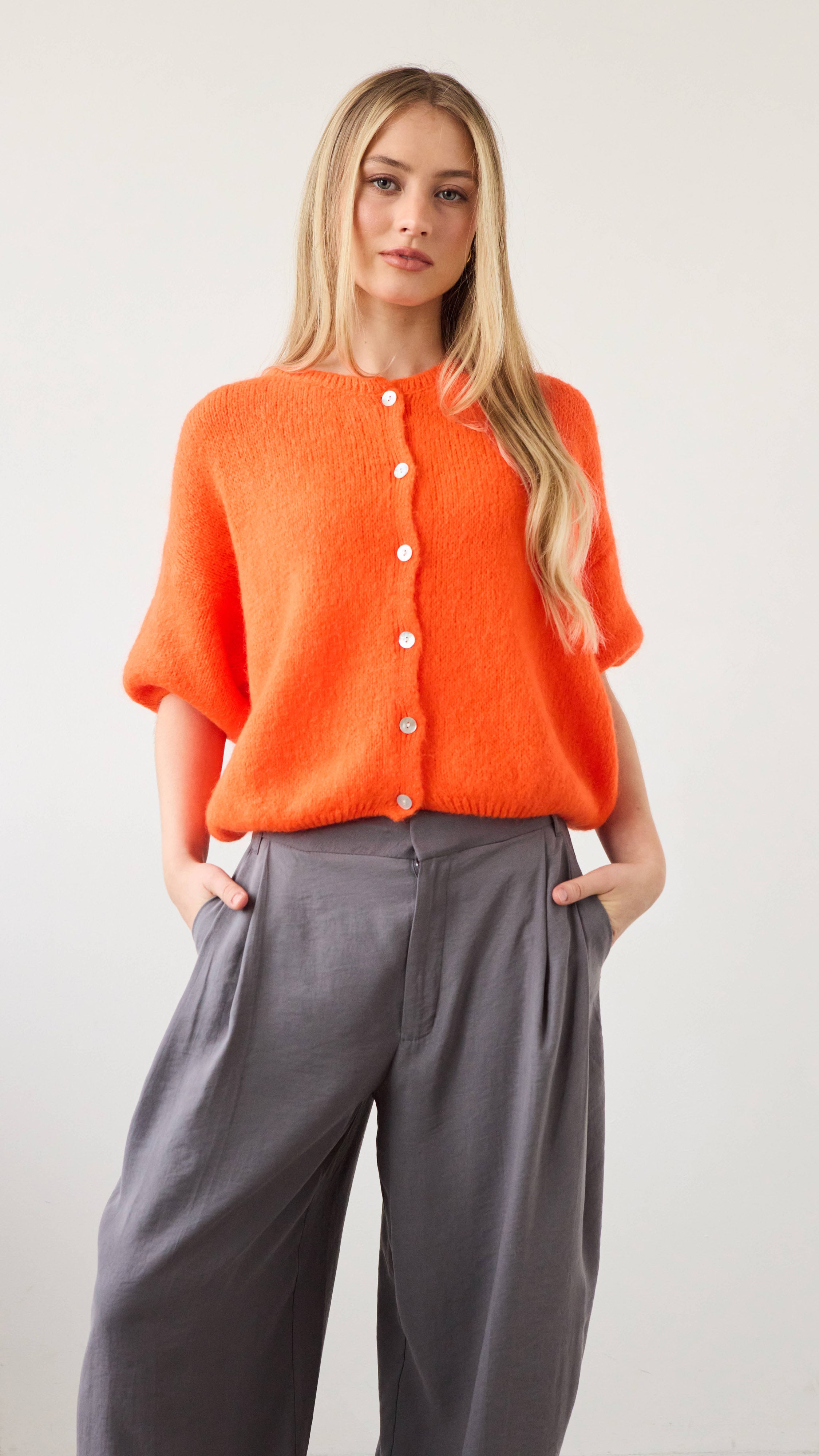 Emme Cardigan - Tangerine