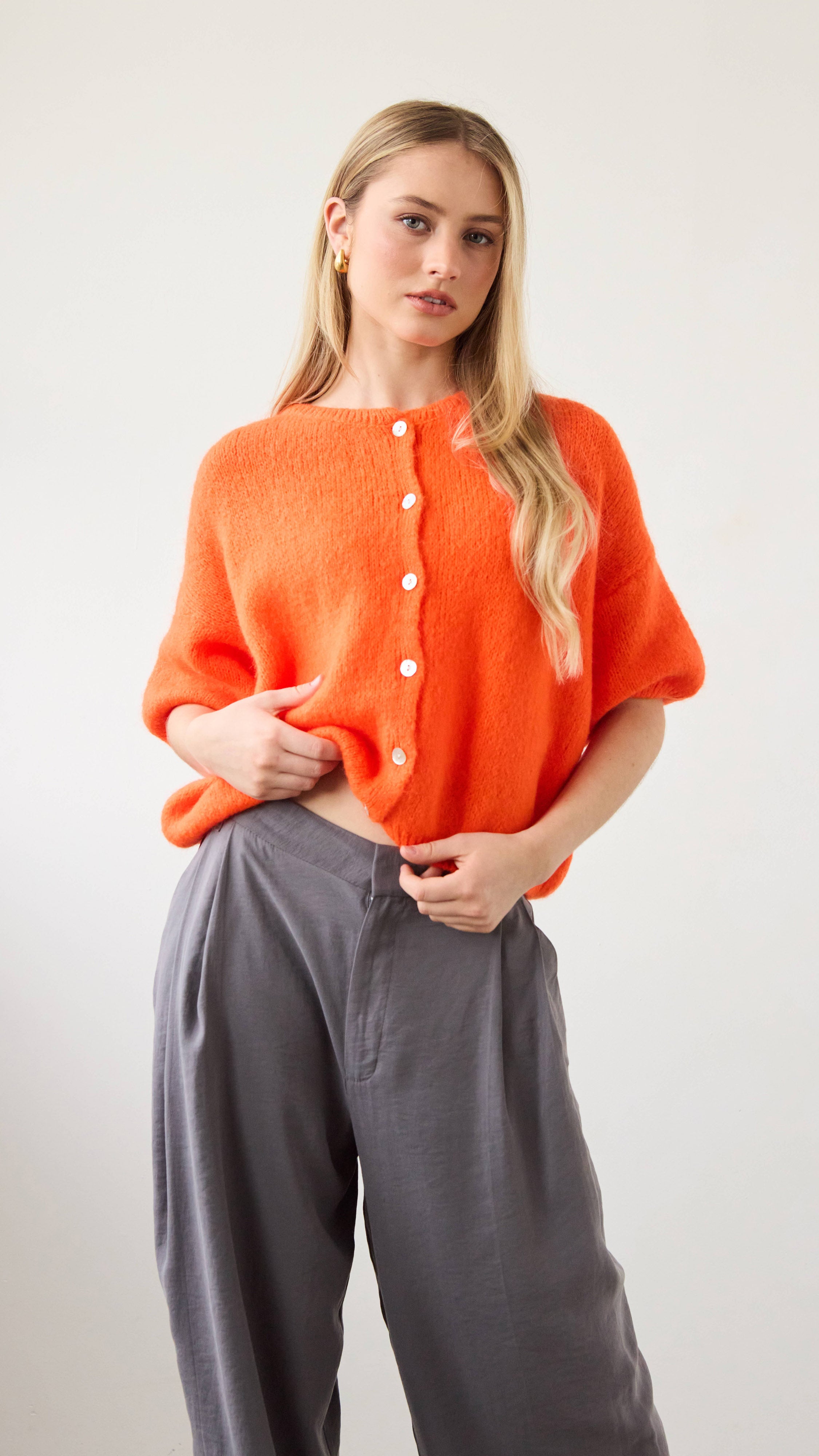Emme Cardigan - Tangerine