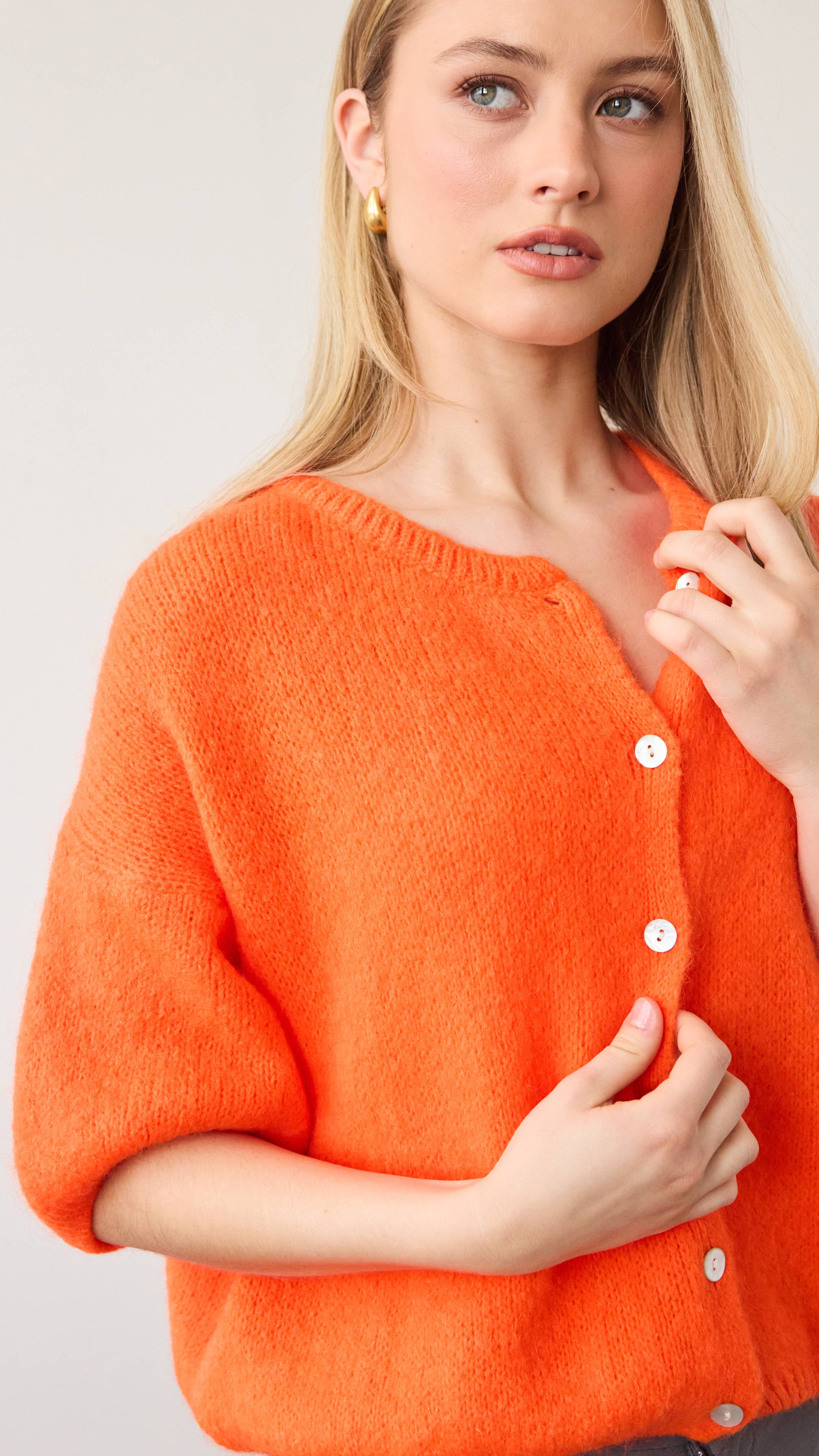 Emme Cardigan - Tangerine
