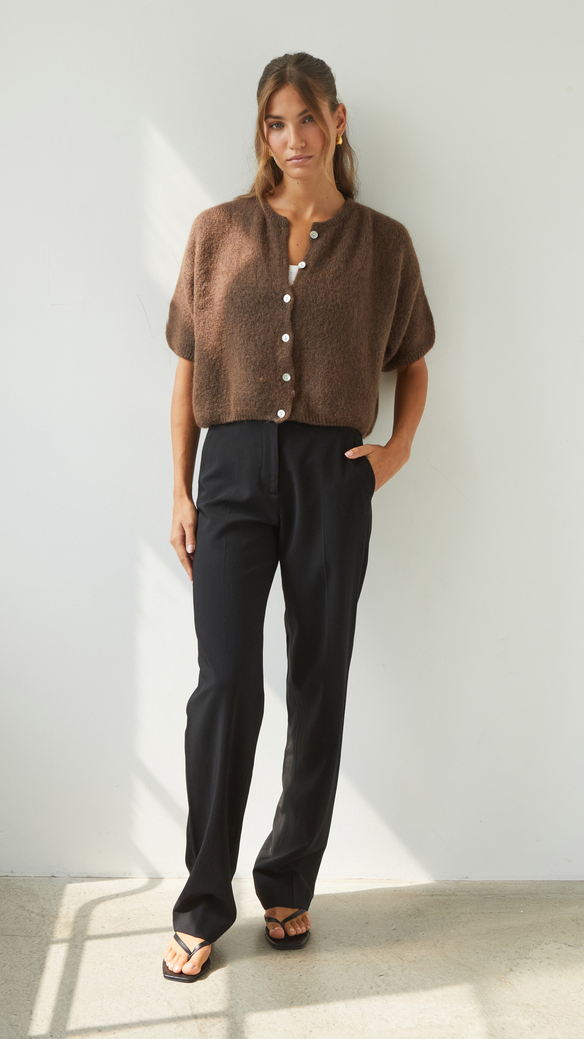 Emme Cardigan - Espresso