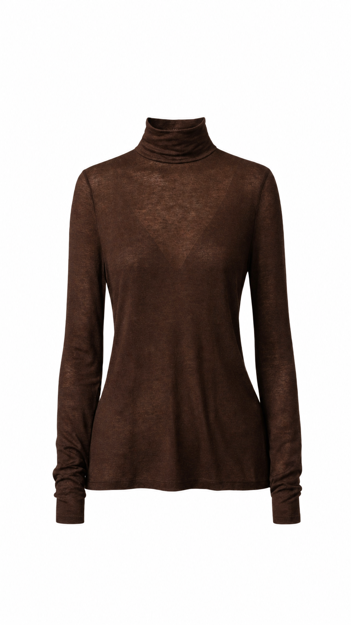 Demi Cashmere Jersey Top - Dark Espresso