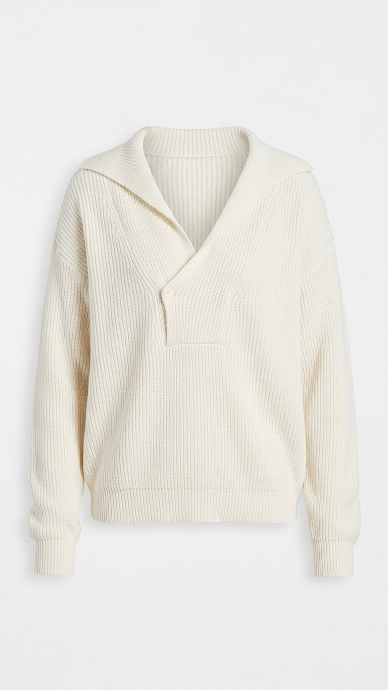 Quinn Cashmere Blend Sweater - Winter White
