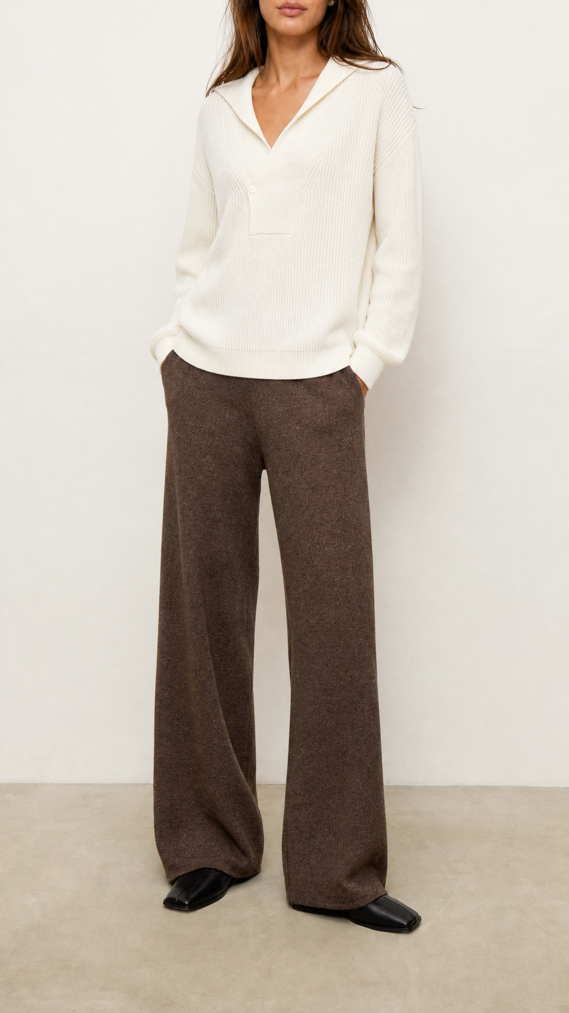 Quinn Cashmere Blend Sweater - Winter White