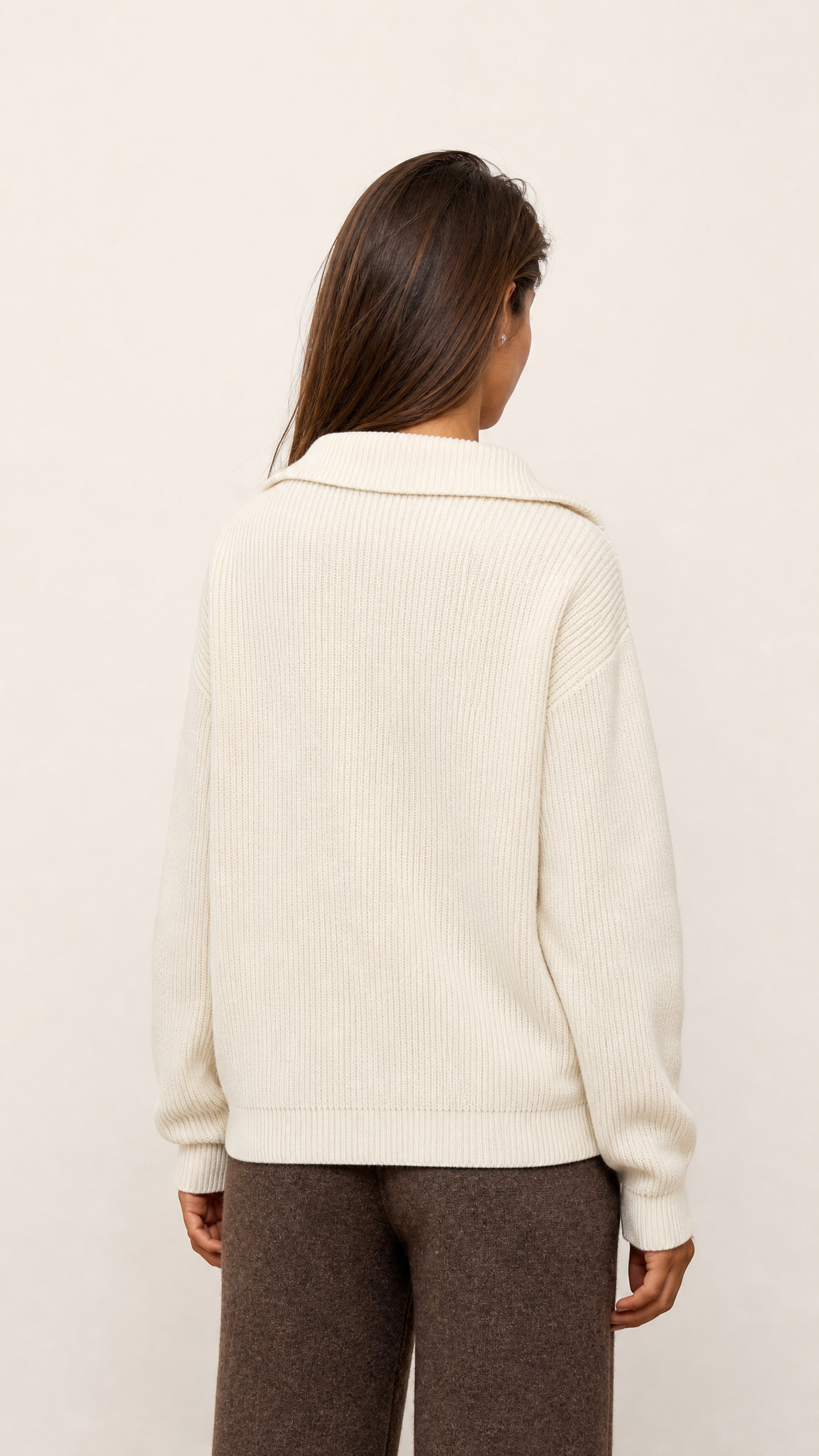 Quinn Cashmere Blend Sweater - Winter White