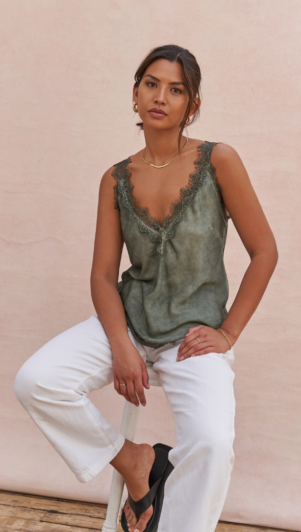 Solange Camisole - Khaki
