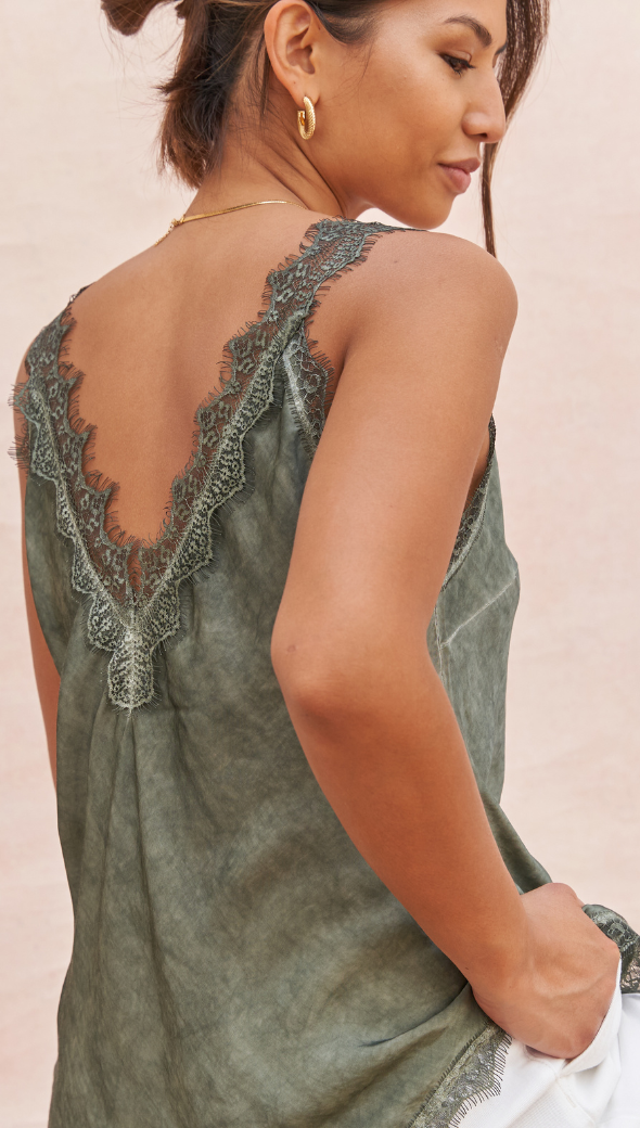 Solange Camisole - Khaki
