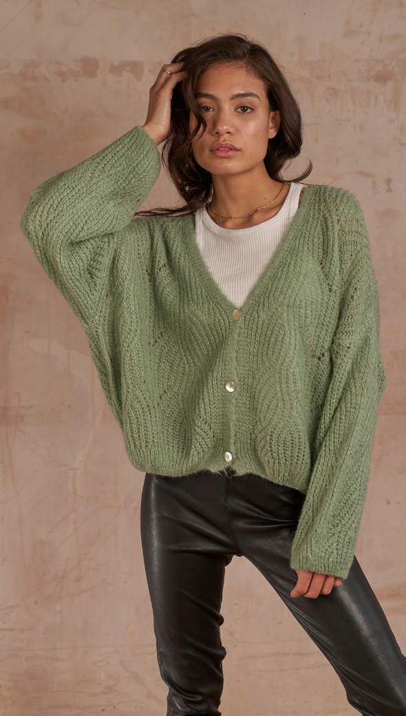 Miley Cardigan - Soft Green