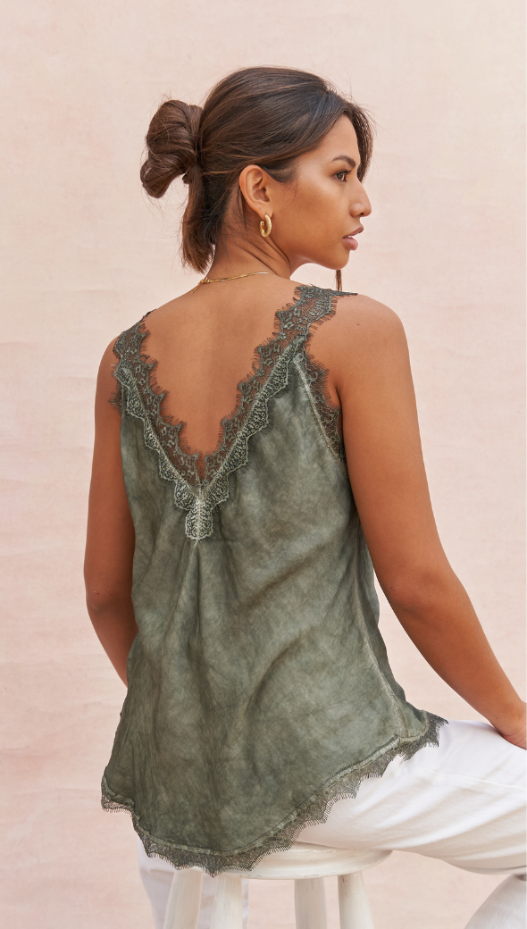 Solange Camisole - Khaki