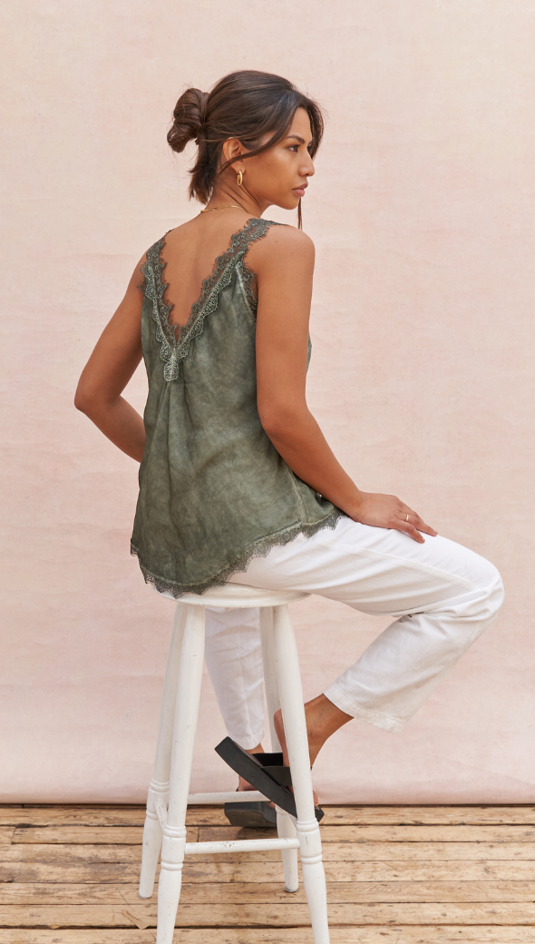 Solange Camisole - Khaki