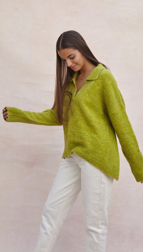 Veronika Sweater - Lime