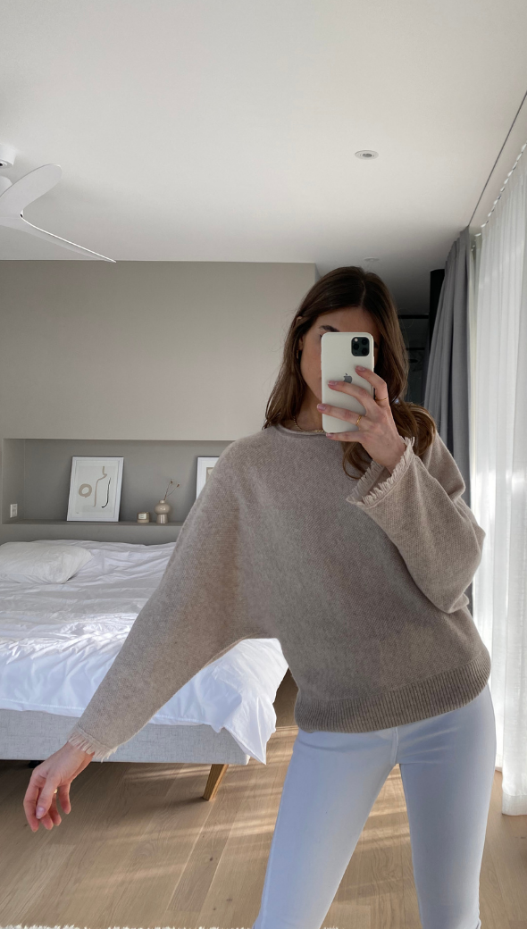 Cherish Cashmere Sweater - Oatmeal