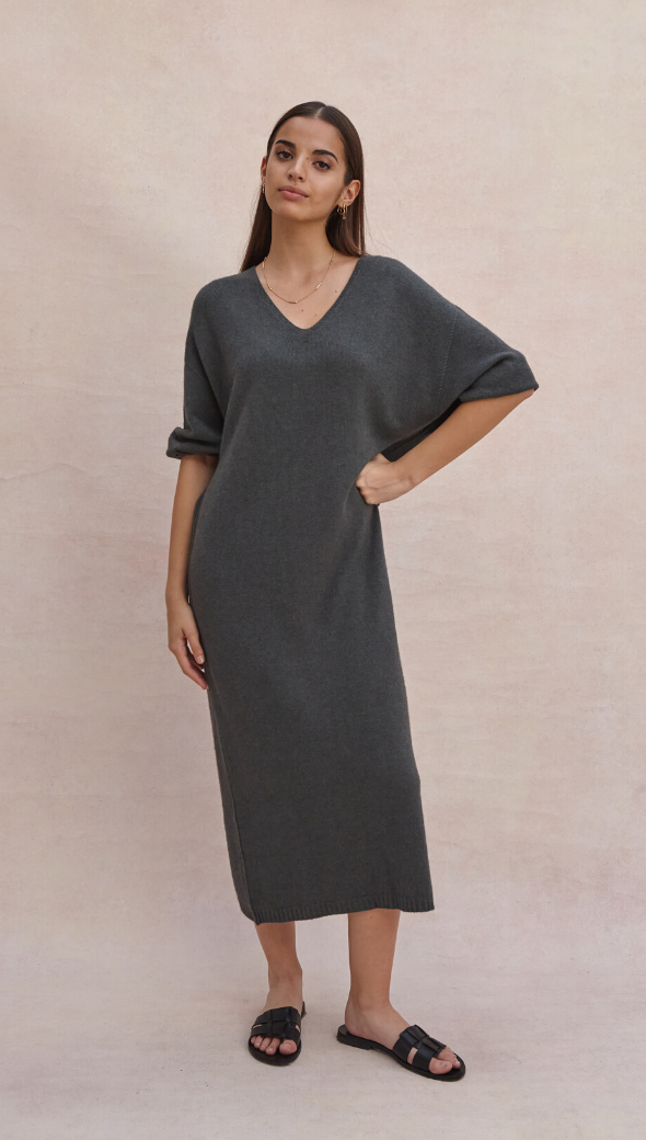 Marlie Knit Dress - Army