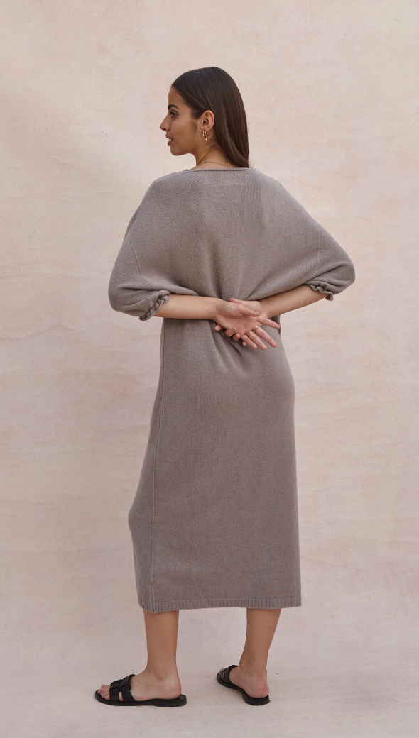 Marlie Knit Dress - Smoke
