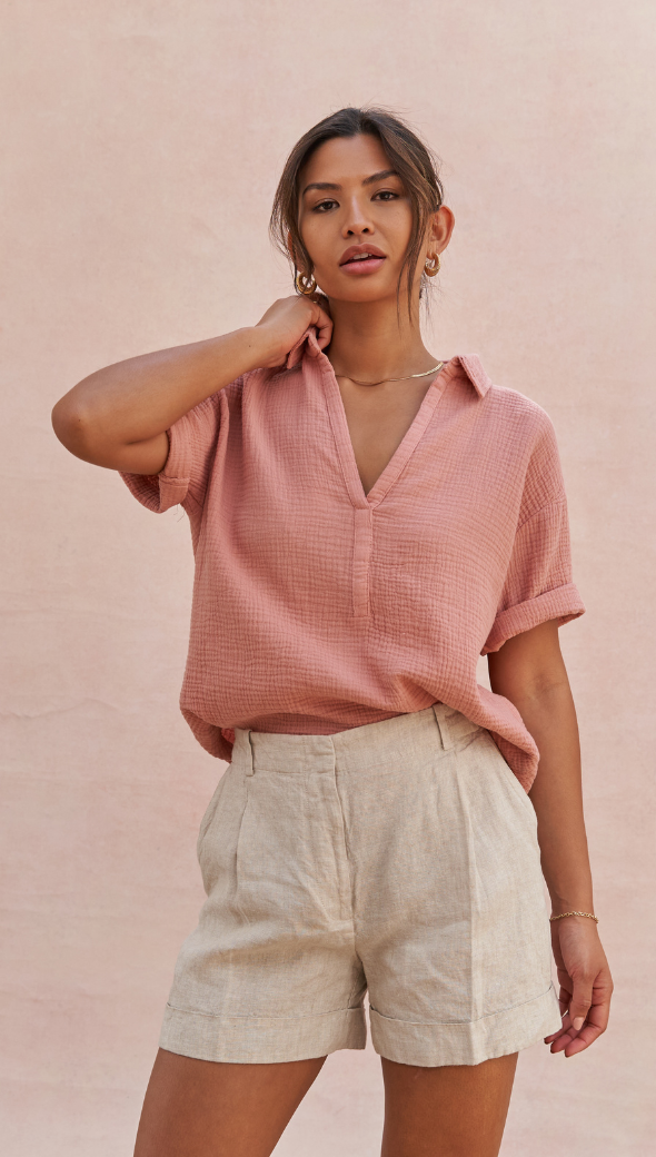 Mariana Shirt- Apricot