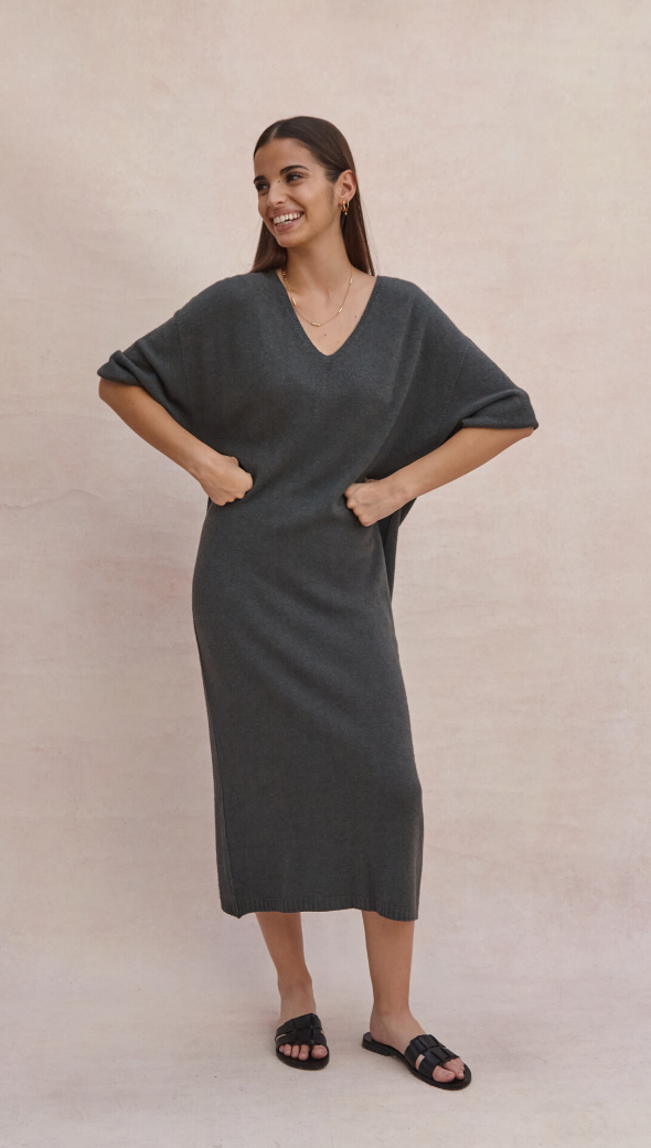 Marlie Knit Dress - Army