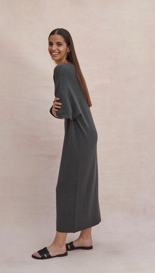Marlie Knit Dress - Army