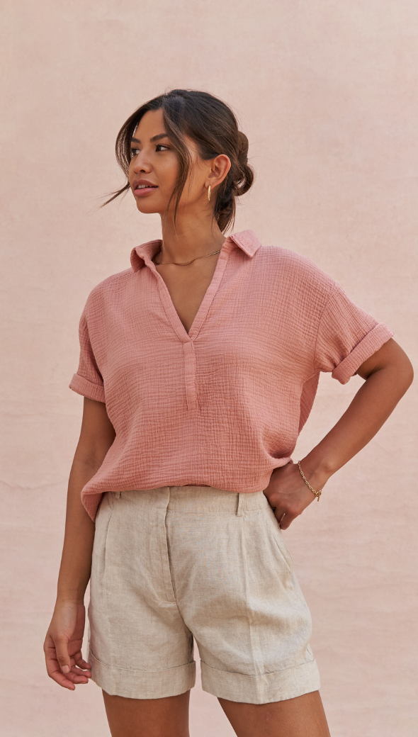 Mariana Shirt- Apricot