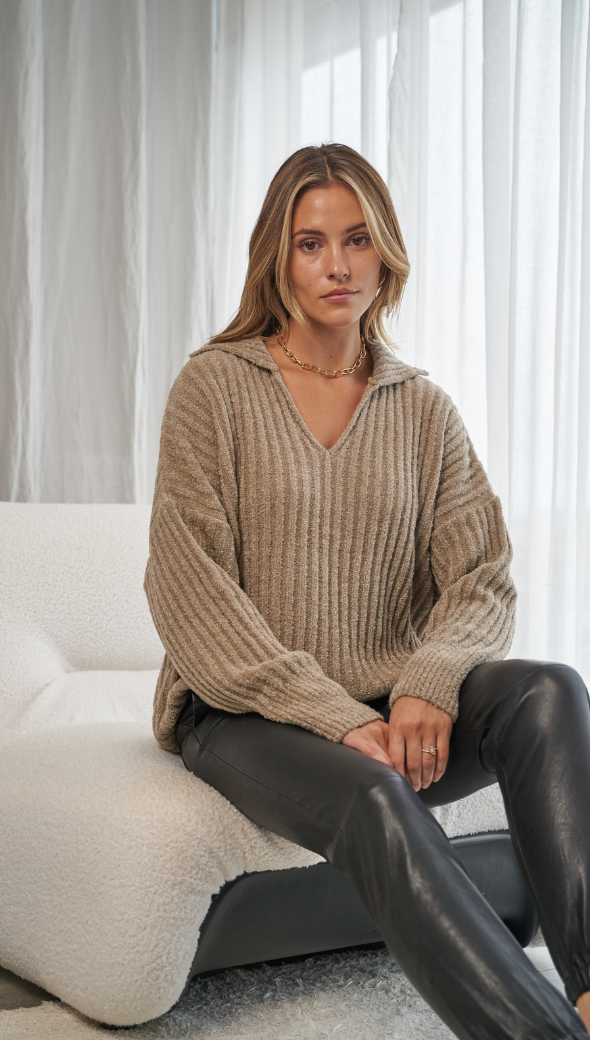 Mila Sweater - Taupe