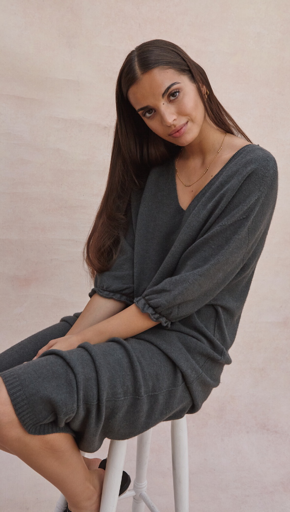 Marlie Knit Dress - Army