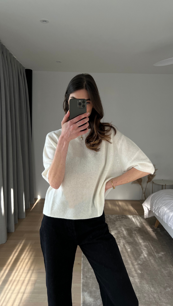 Camille Cashmere Sweater - Ivory
